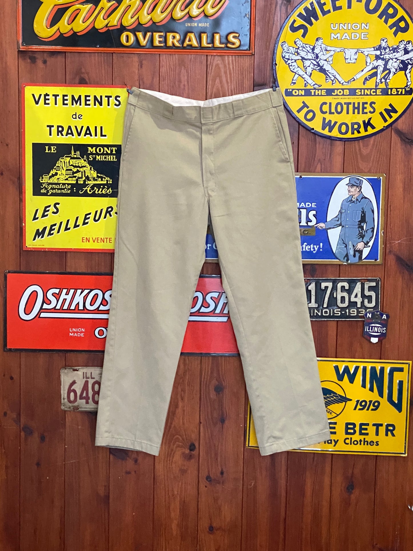 Beige Vintage Dickies pants model 874 size 38X30