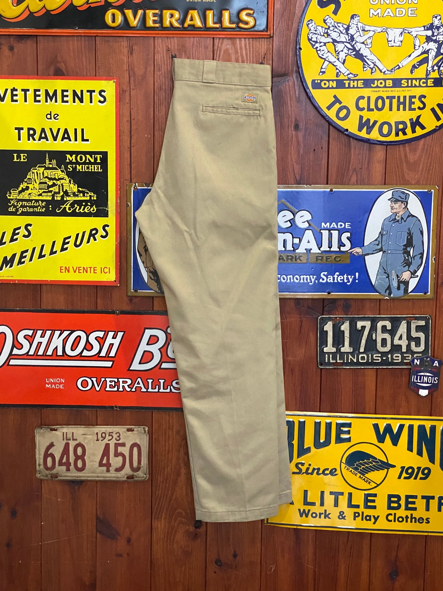 Beige Vintage Dickies pants model 874 size 38X30