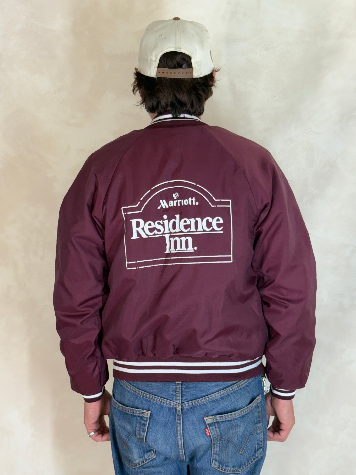 Size Small. Vintage 80s Marriott Nylon Jacket Made In USA