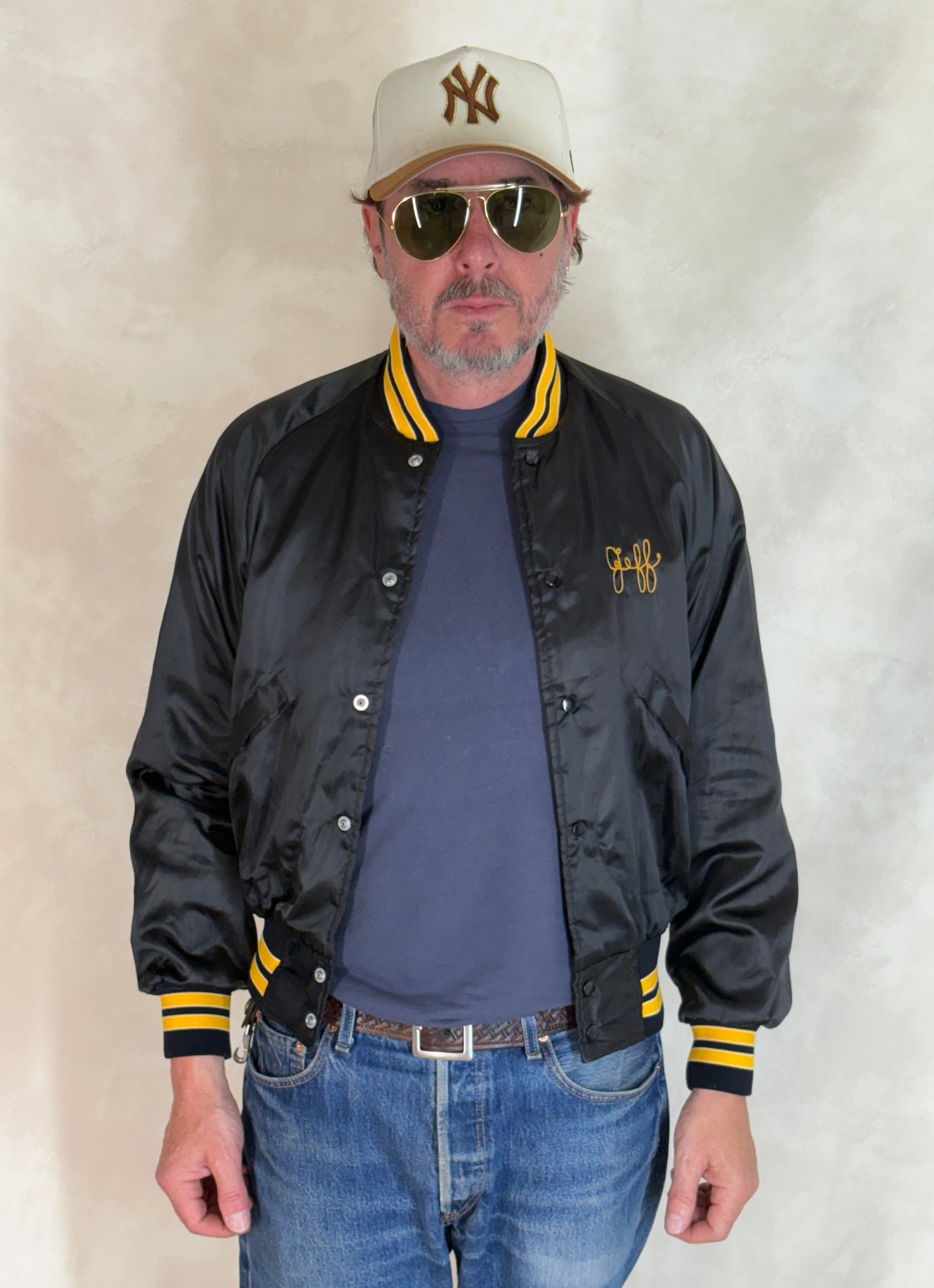 Size Small. Vintage 70s Satin Jacket Made In USA