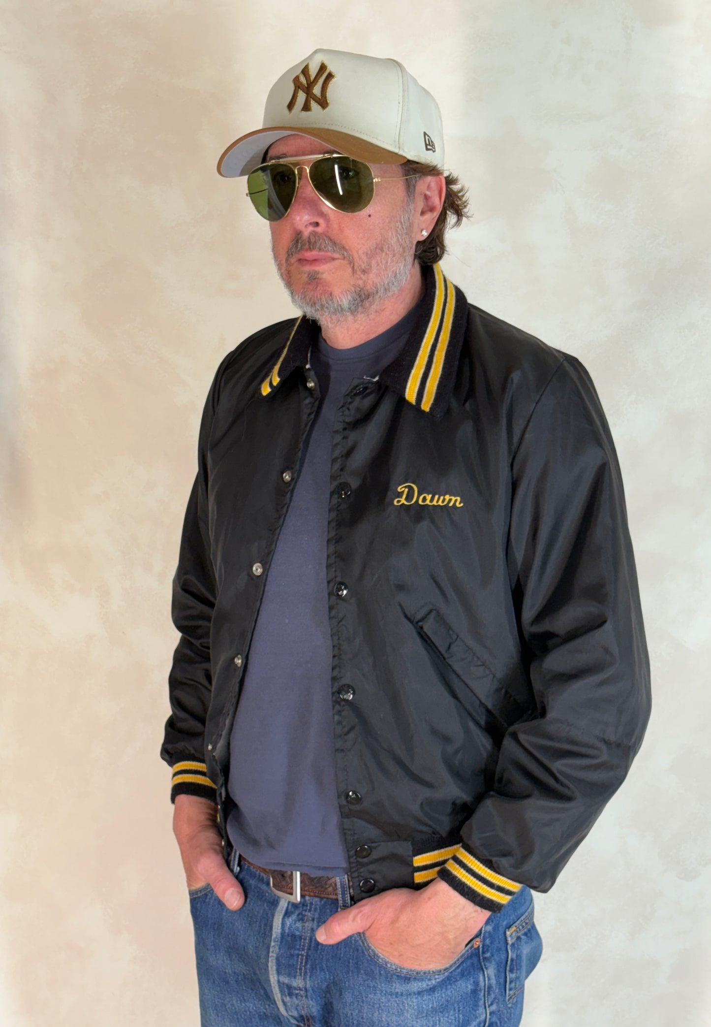 Size XSmall. Vintage 70s Nylon Racing Jacket Made in USA