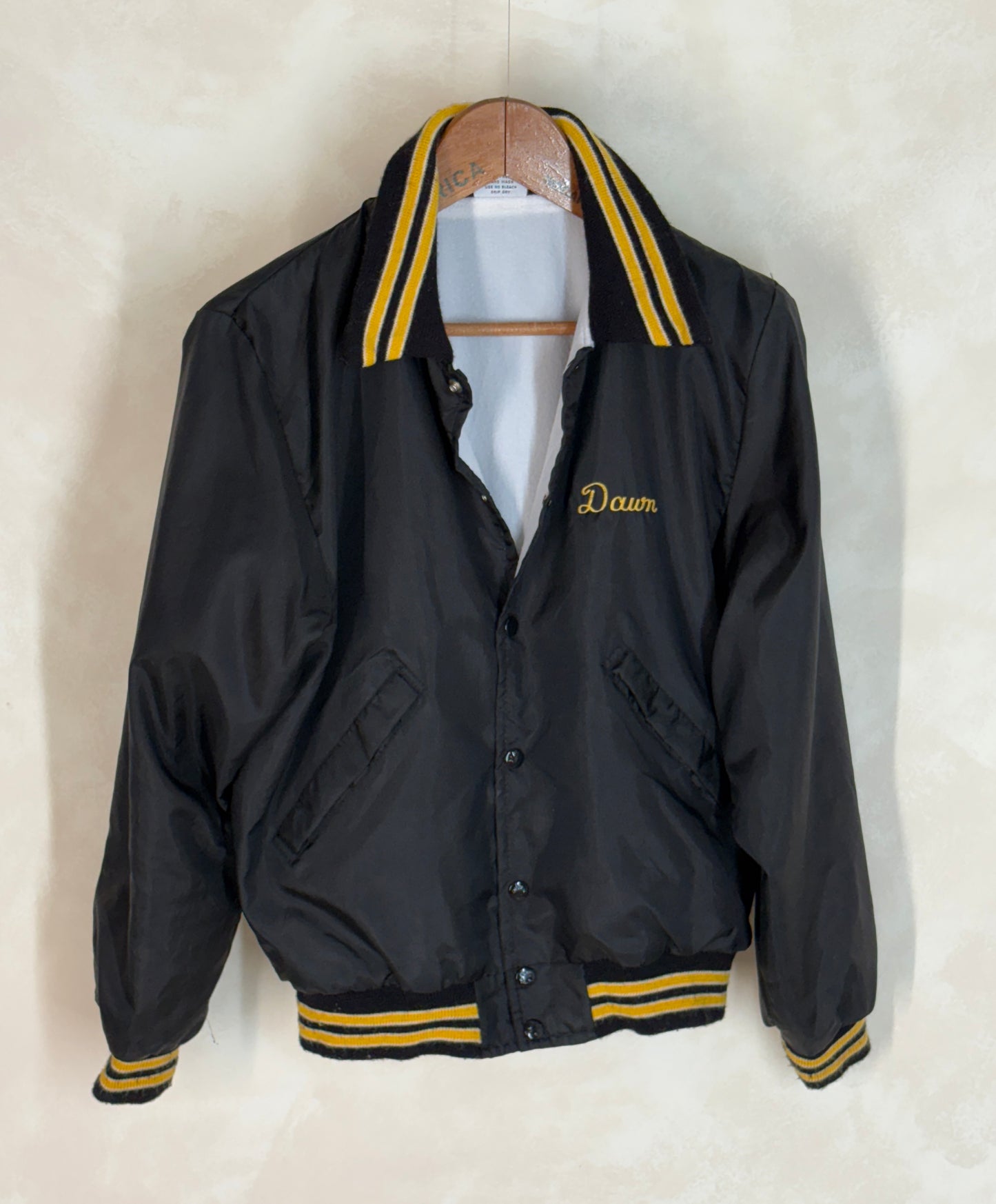 Size XSmall. Vintage 70s Nylon Racing Jacket Made in USA