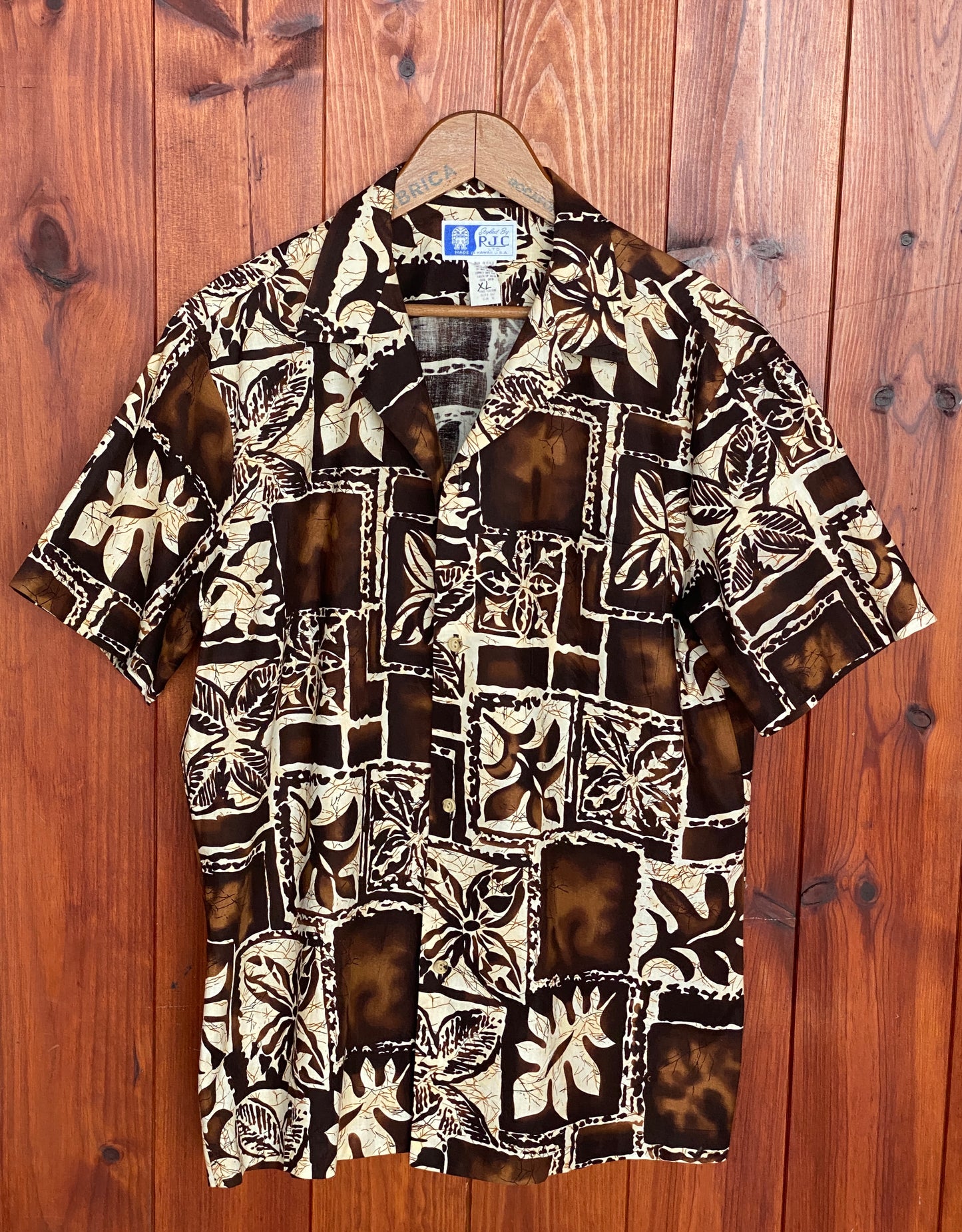 XL. Vintage 80s Hawaiian cotton shirt