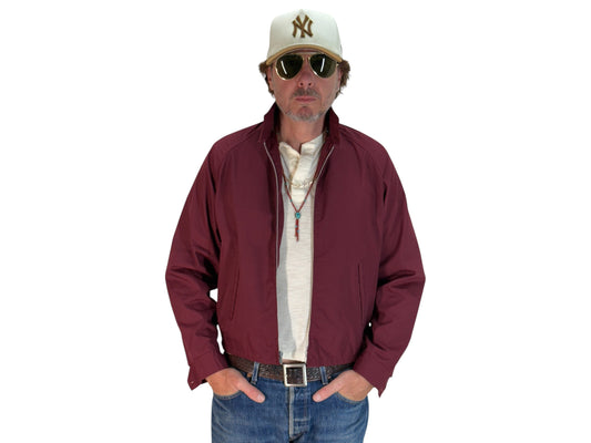 Size Med , Vintage 60s Lightweight Cotton-Blend Zip Jacket