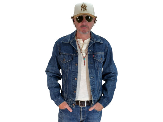 Size 40L US / 52L EU. Vintage 1980s Levis 70506 Trucker Jacket – 4 Pockets – Made in USA