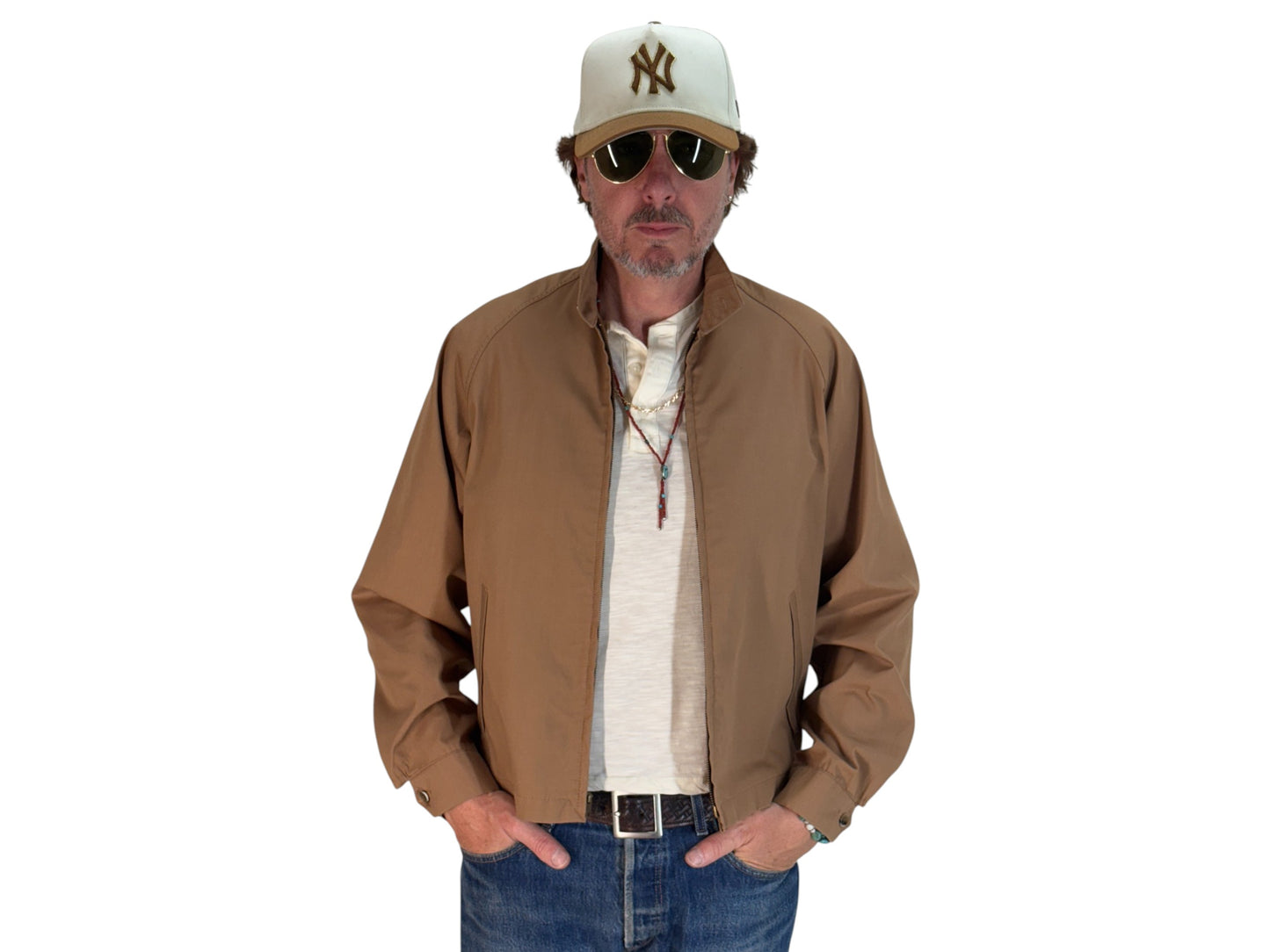 Size 42US / 52EU , 70s Light jacket made by English Squire  .