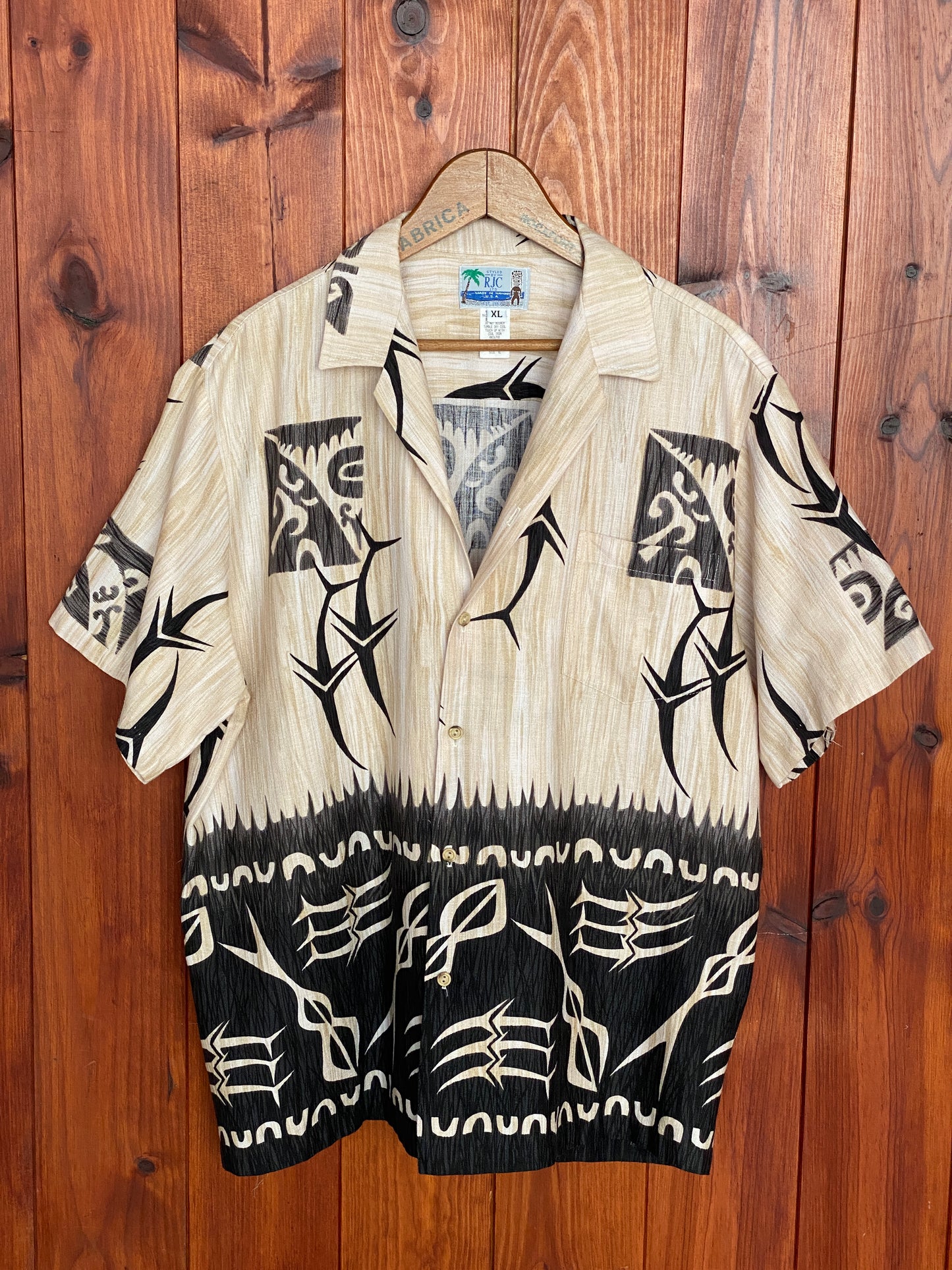 XL. Vintage 80s Hawaiian cotton shirt