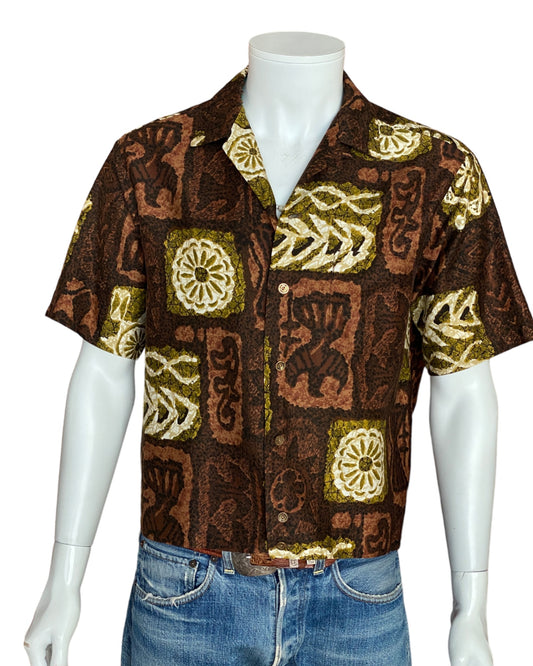 Explore our collection of large vintage 60s Hawaiian satin cotton shirts. Made in Hawaii, these classic retro apparel pieces evoke the essence of the 60s. Shop now for a touch of vintage charm!