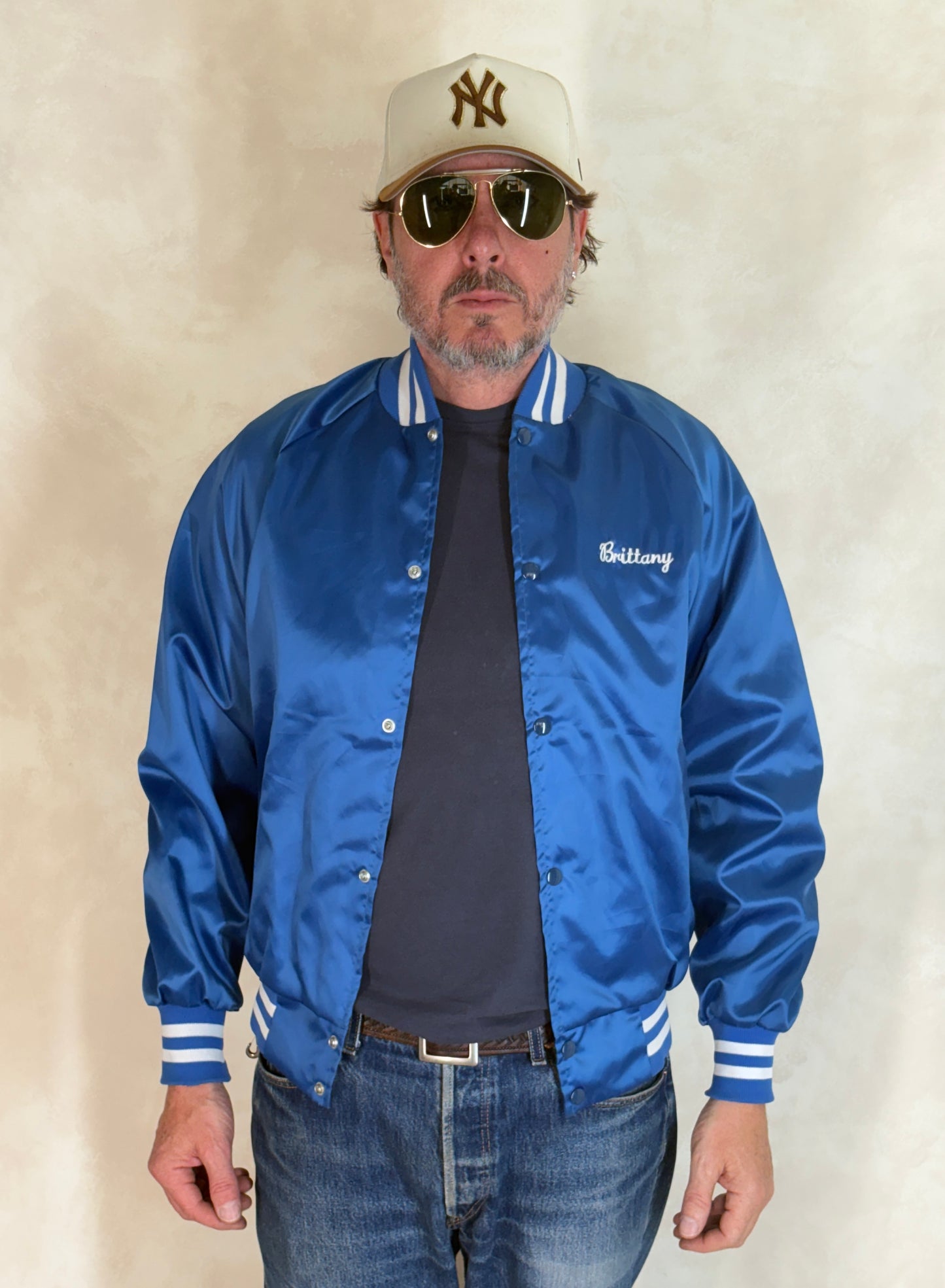 Size Small. Vintage 80s Satin Jacket Made In USA