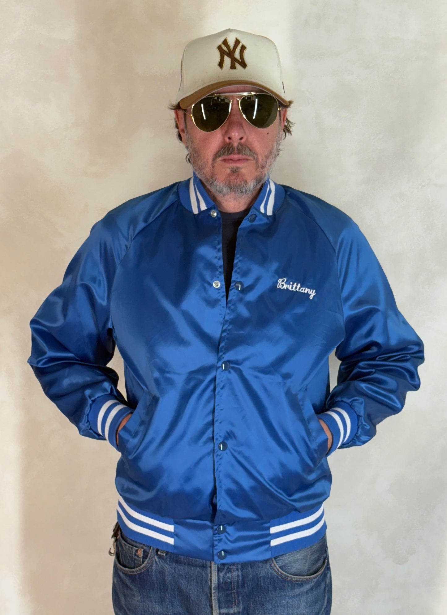 Size Small. Vintage 80s Satin Jacket Made In USA