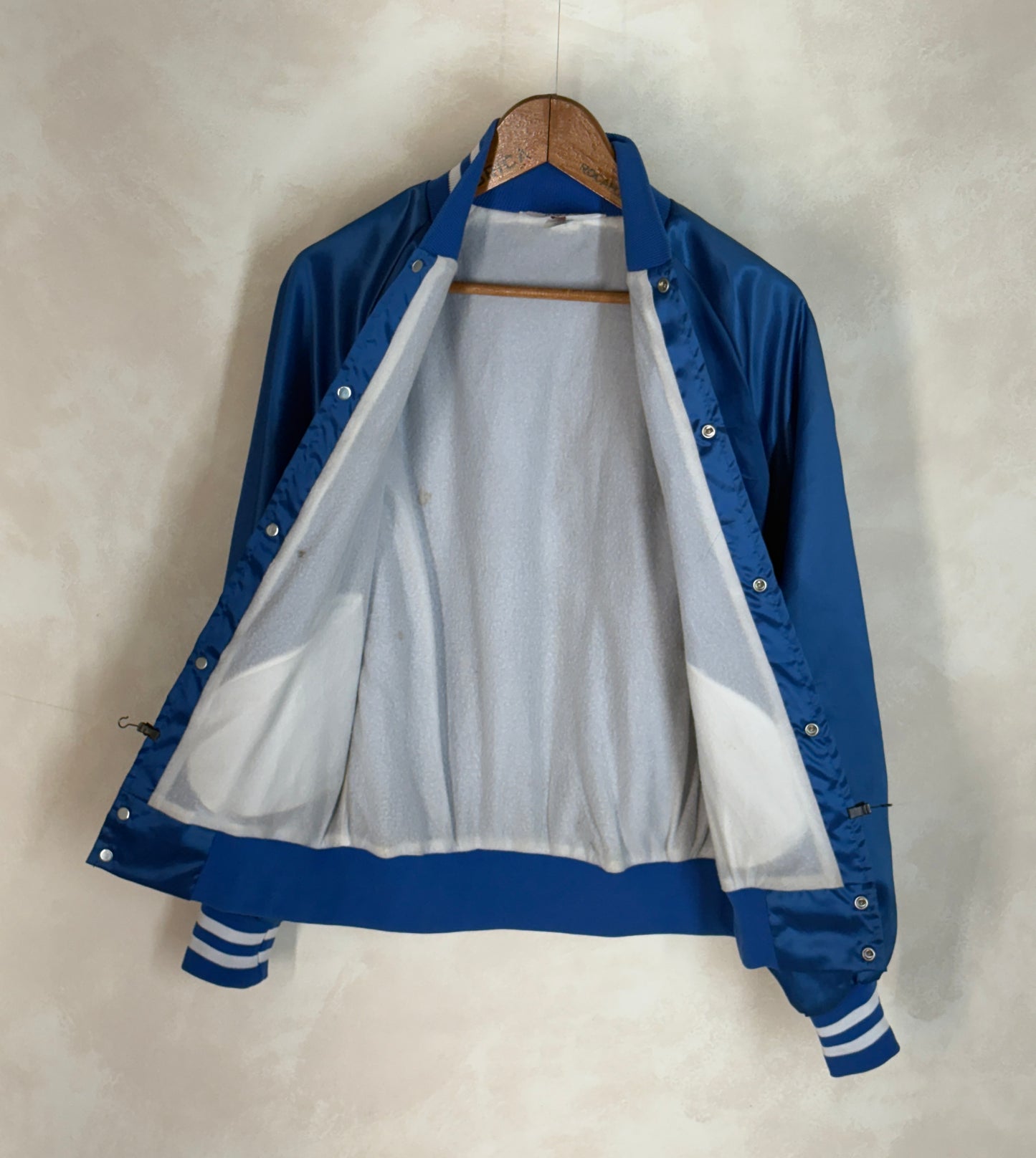Size Small. Vintage 80s Satin Jacket Made In USA