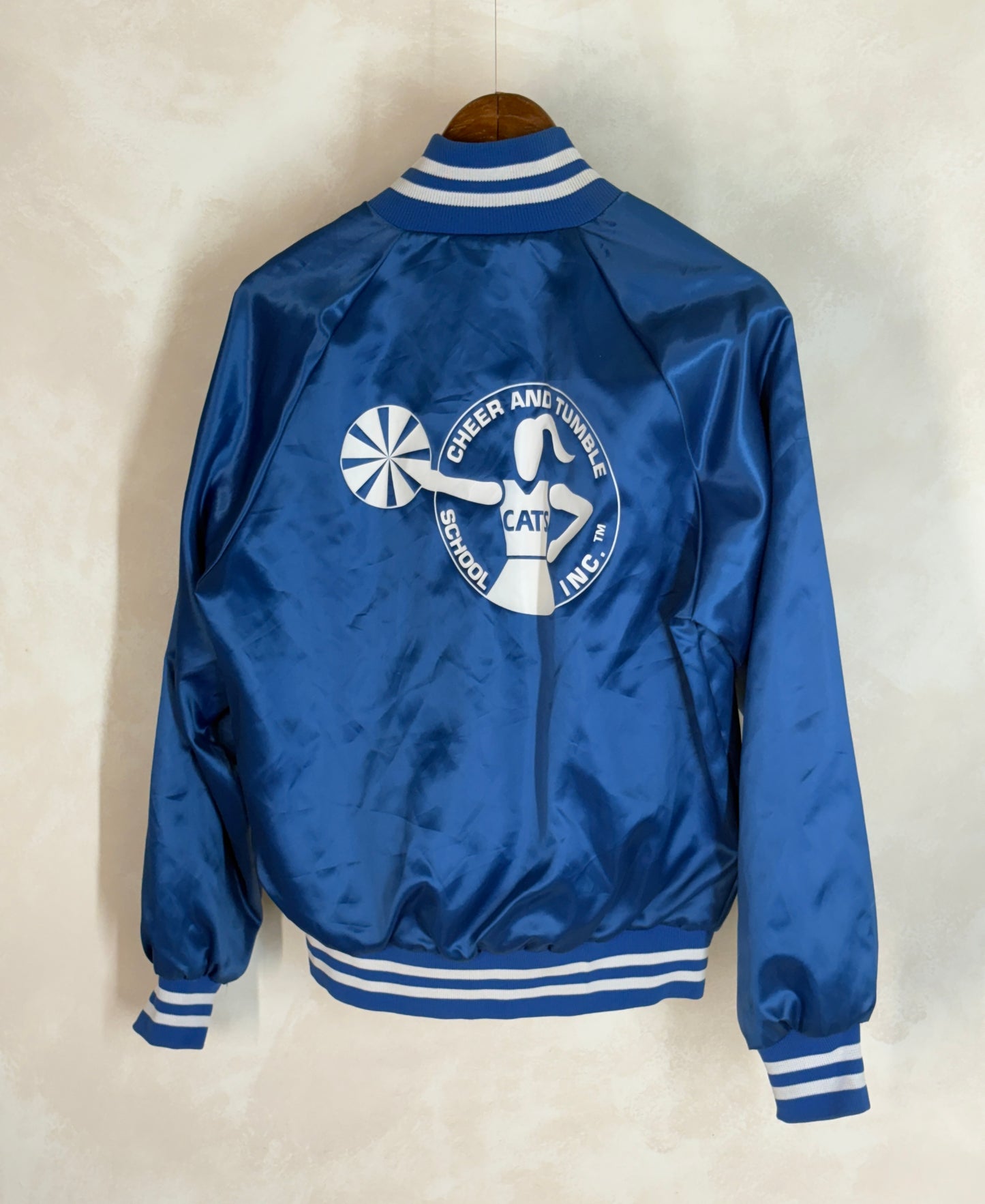 Size Small. Vintage 80s Satin Jacket Made In USA