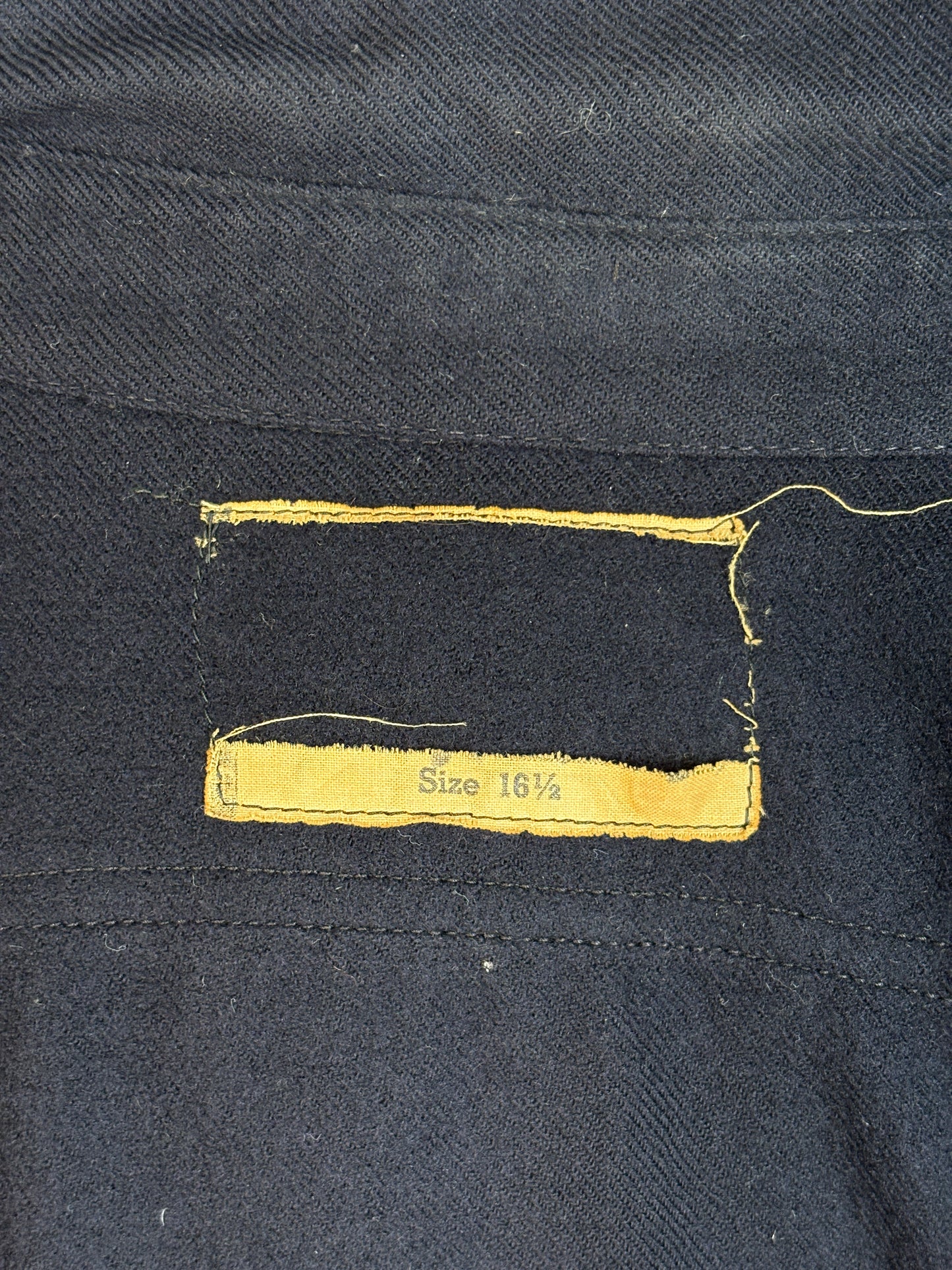 Size Large. Vintage 1940s US navy CPO (Chief Petty Officer)  wool shirt – 1 Pocket – USN Military Issue