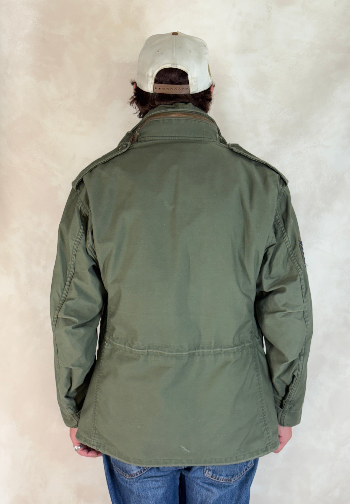 Med Short. Authentic 1978 US Air Force M-65 field jacket Made by John Ownbey