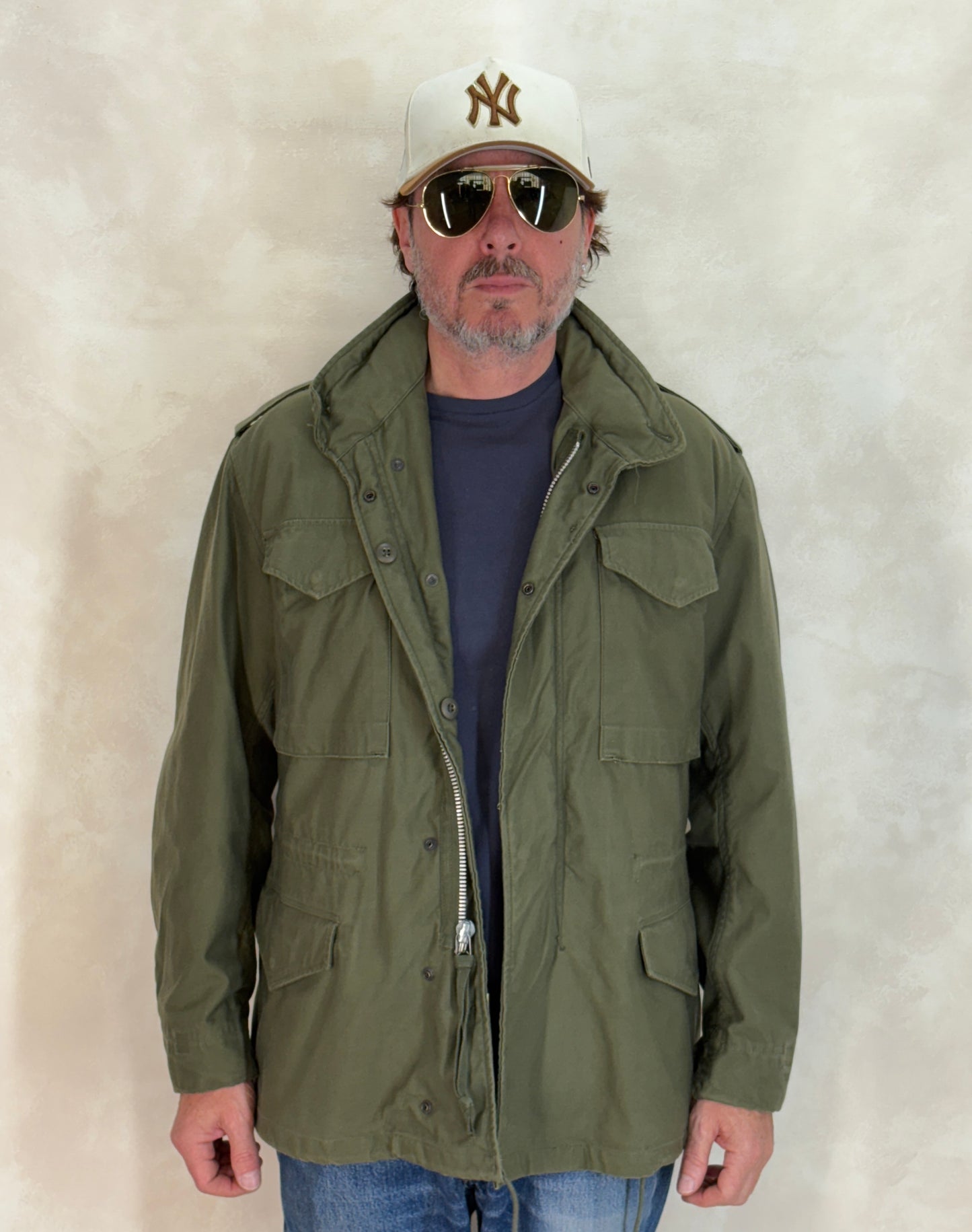 Small Reg. Authentic 1968 US Army M-65 field jacket made by John Ownbey.  Military