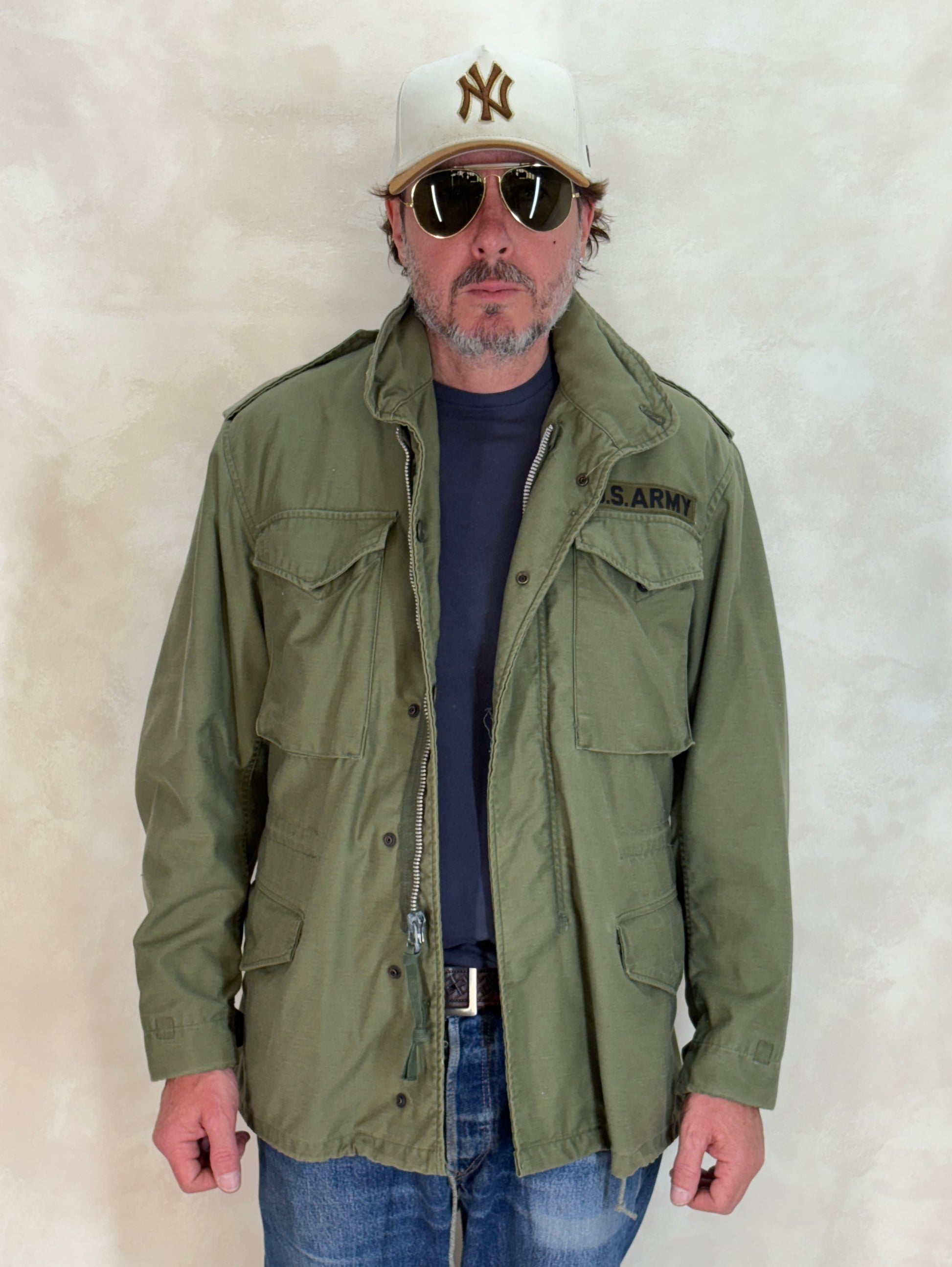 Small Reg. Authentic 1971 US M-65 field jacket Made by John Owney. Military - USA Vintage Bcn