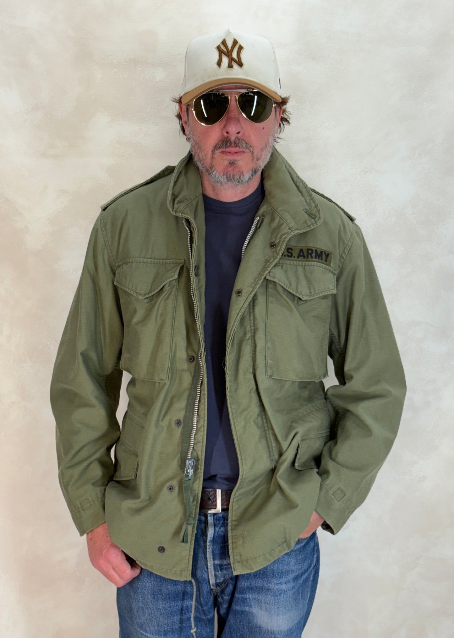 Small Reg. Authentic 1971 US M-65 field jacket Made by John Owney. Military - USA Vintage Bcn
