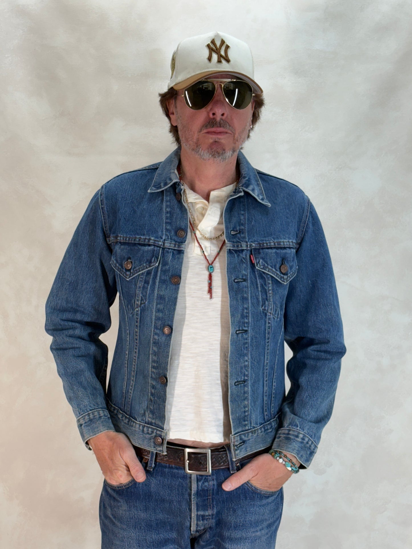 Size 38US / 48EU. Vintage 70/80s 70506 Levis 2 pocket jacket  Made in USA