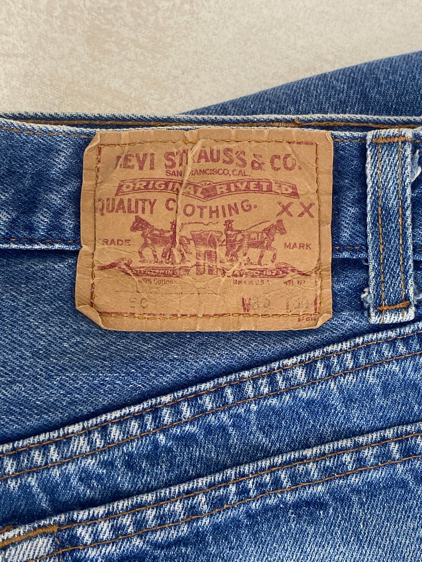 33X34 Levi's 501 Vintage Denim Jeans Made in USA