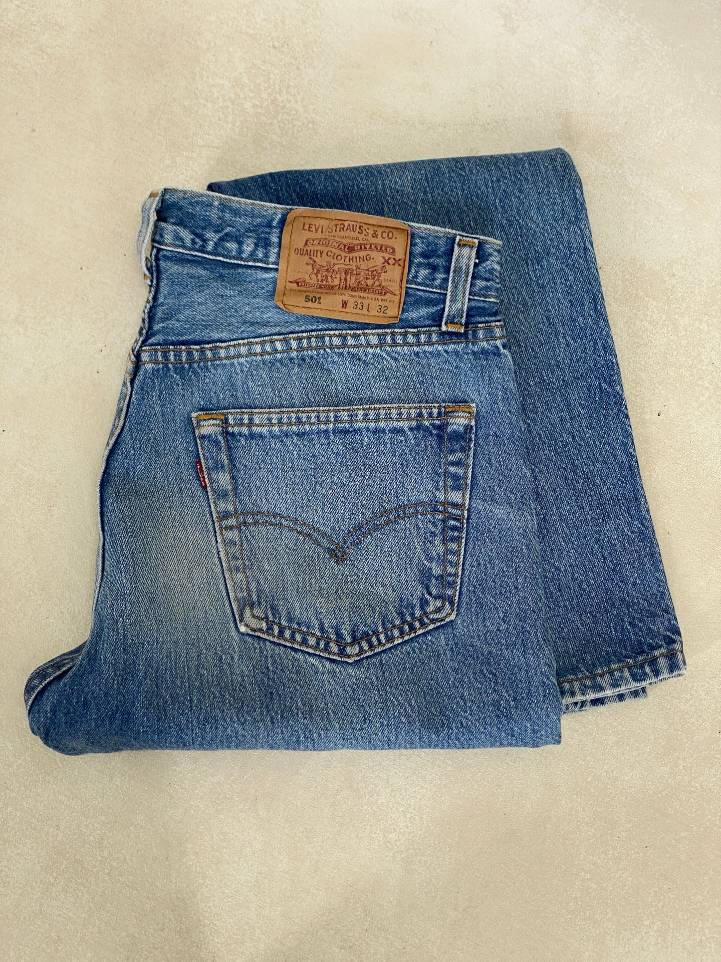 33X32 Levi's 501 Vintage Denim Jeans Made in USA