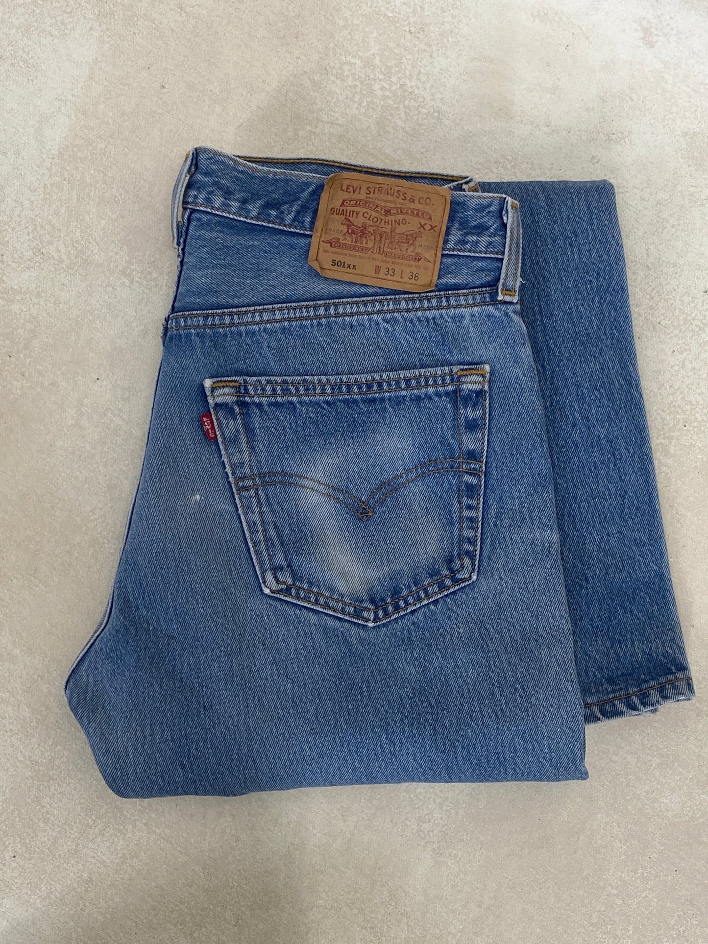 33X36 Levi's 501 Vintage Denim Jeans Made in USA