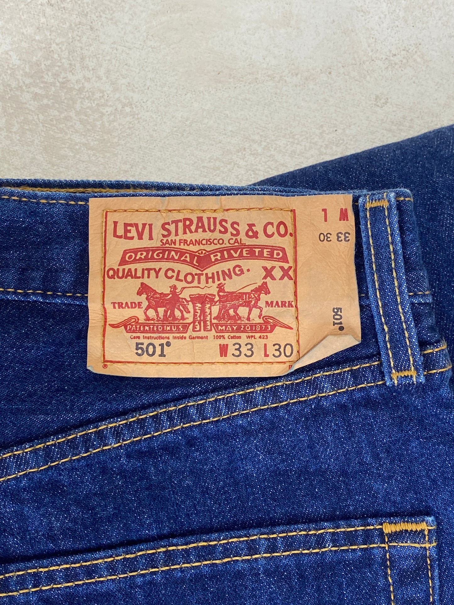 33X30 Levi's 501 Vintage Denim Jeans