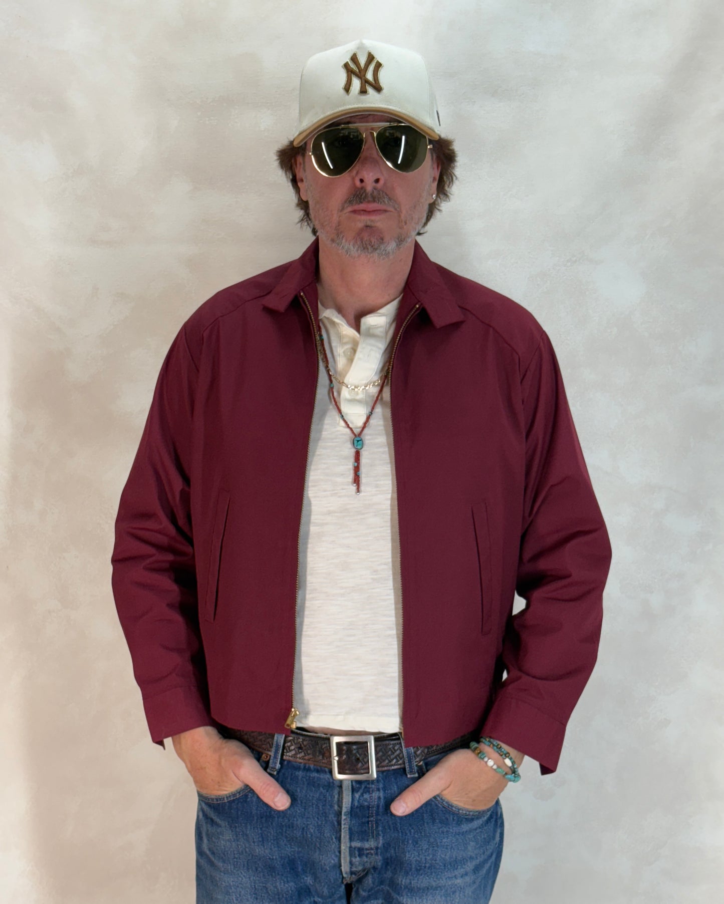 Size 36US / 46EU , 70sVintage Lightweight Cotton-Blend Zip Jacket. Talon zipper