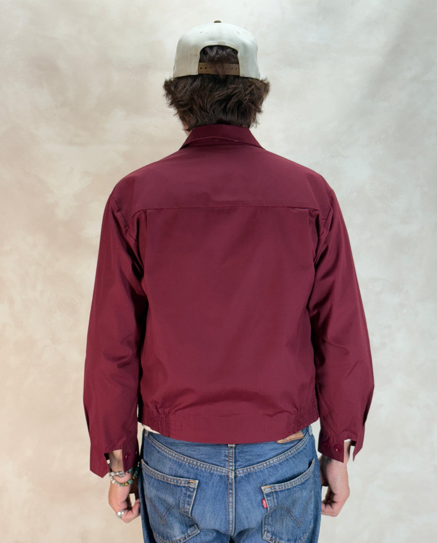 Size 36US / 46EU , 70sVintage Lightweight Cotton-Blend Zip Jacket. Talon zipper
