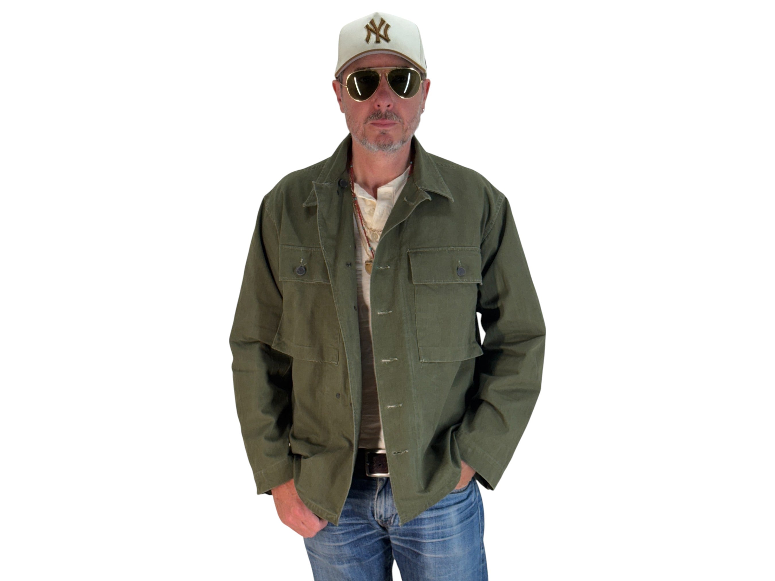 ジャケット・アウター Vintage Remake - Short Military Jacket IMG_6685-Photoroom_2_ca407621-