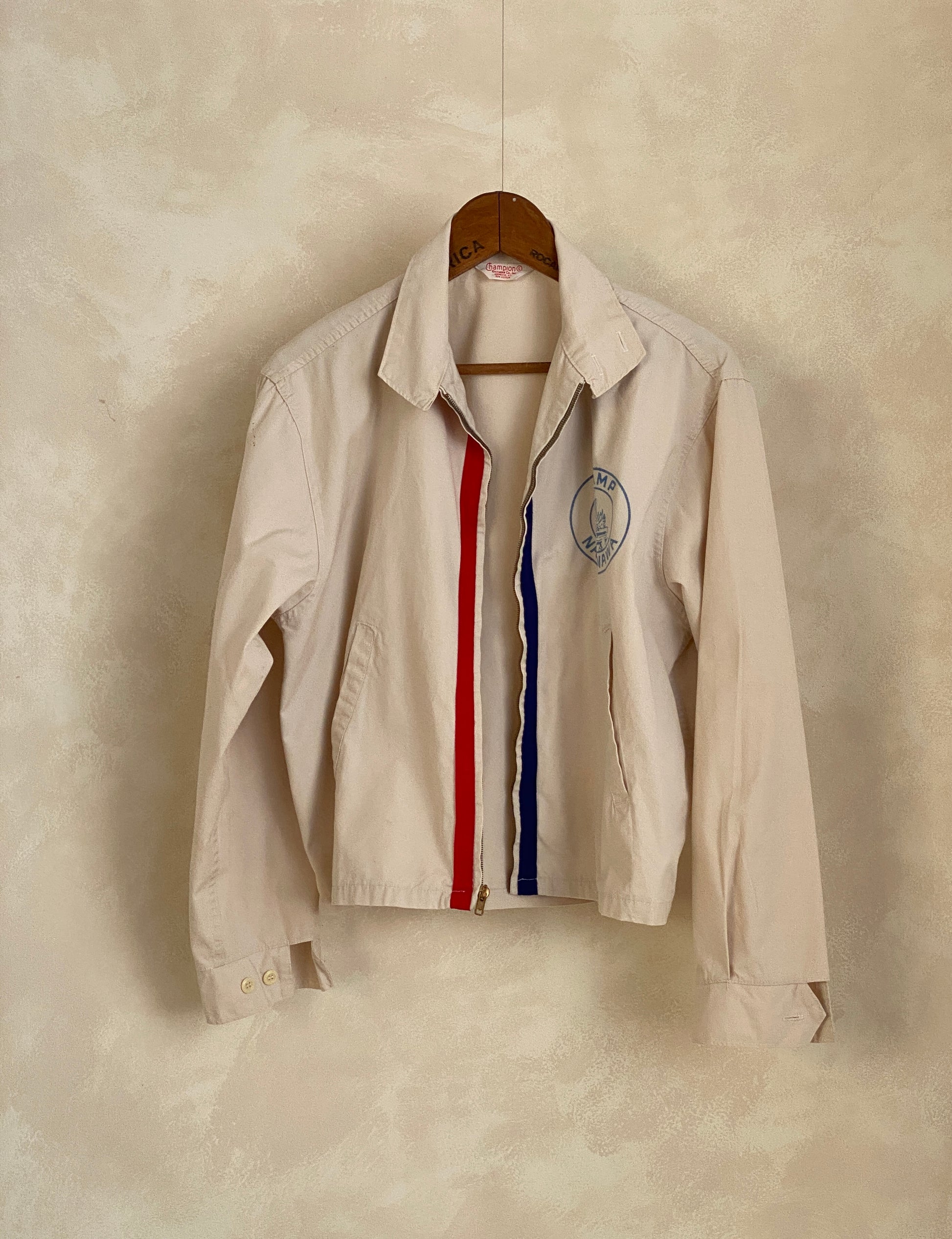 Vintage 60s Camp Nakanawa Champion cotton jacket, size Large, made in the USA.