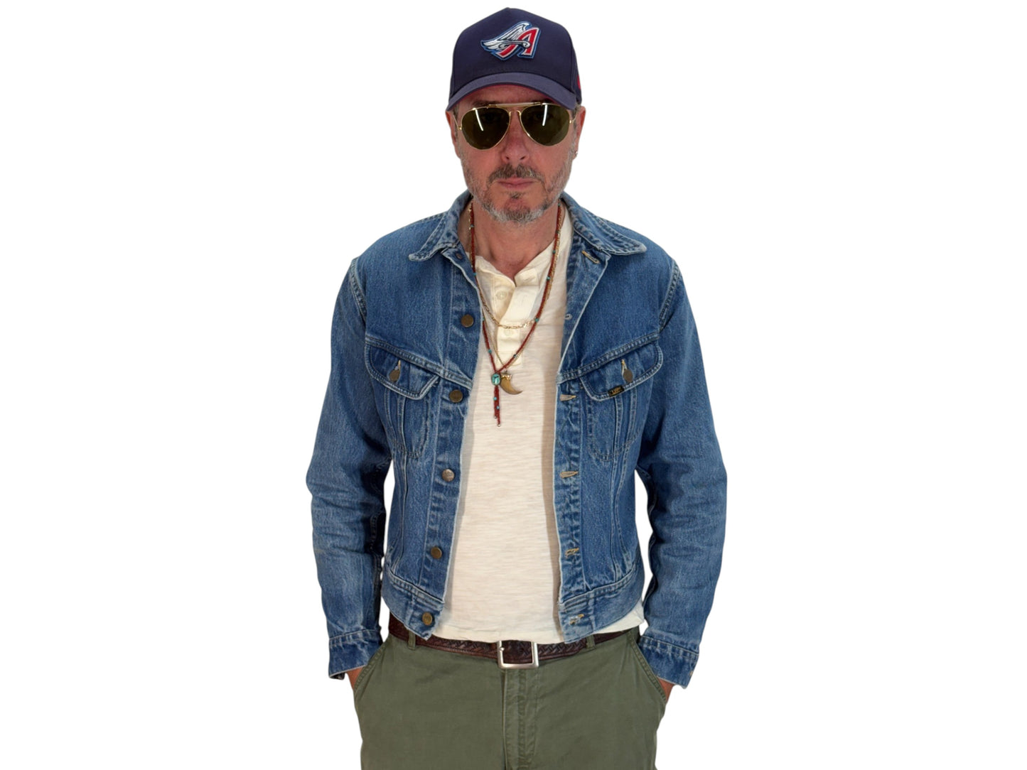 Size 36US / 46EU. Authentic 1970s Lee Denim Jacket – Made in USA – Two Chest Pockets
