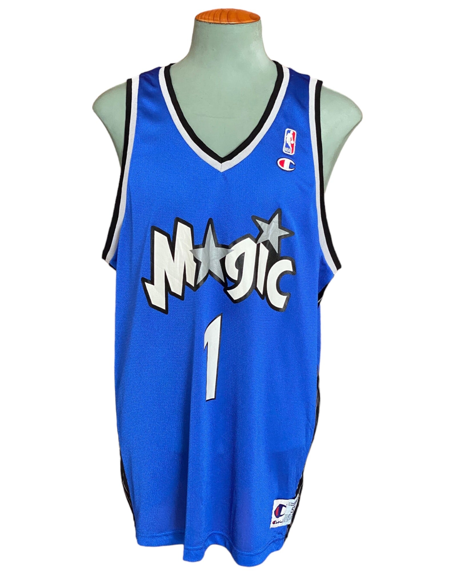 90s Vintage Magic #1 Tracy McGrady NBA Jersey - Size 52 | Champion Made
