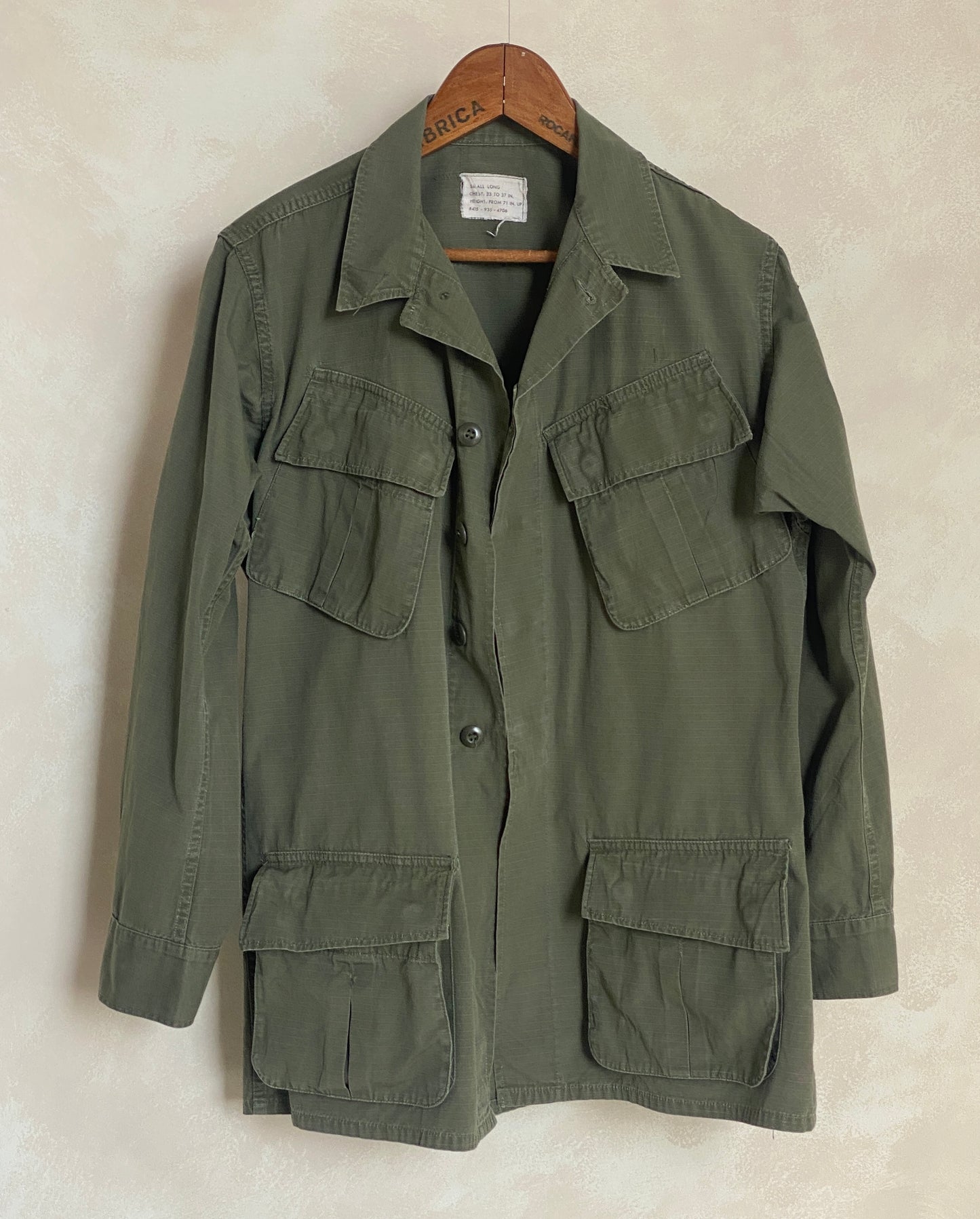 Authentic 60s US Army Vintage Vietnam Jungle Jacket | Size Small Long | Timeless Military Style