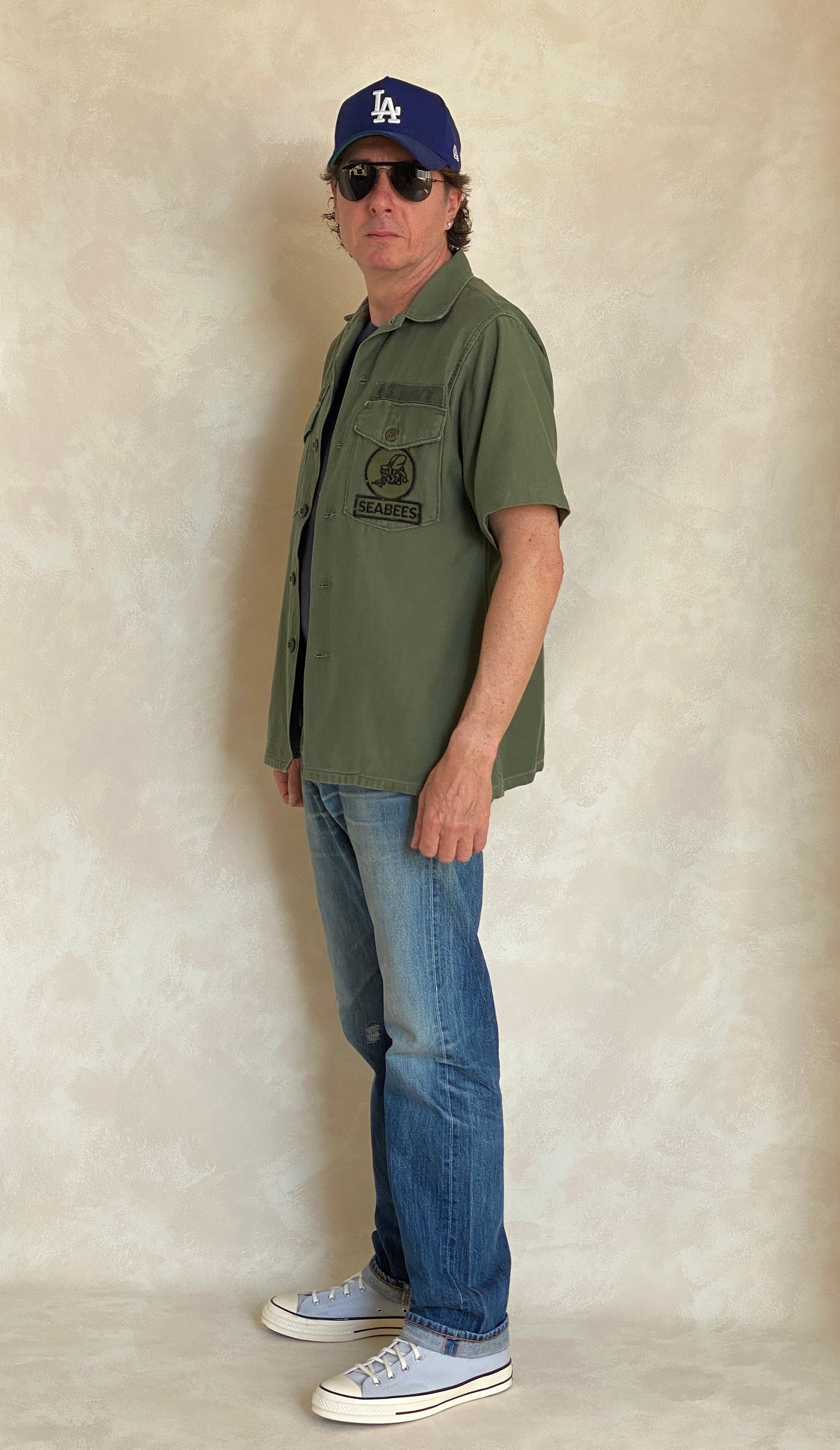 Medium Authentic 1970 US Army Vintage Vietnam Fatigue Shirt | Classic Military Style | USA Vintage BCN