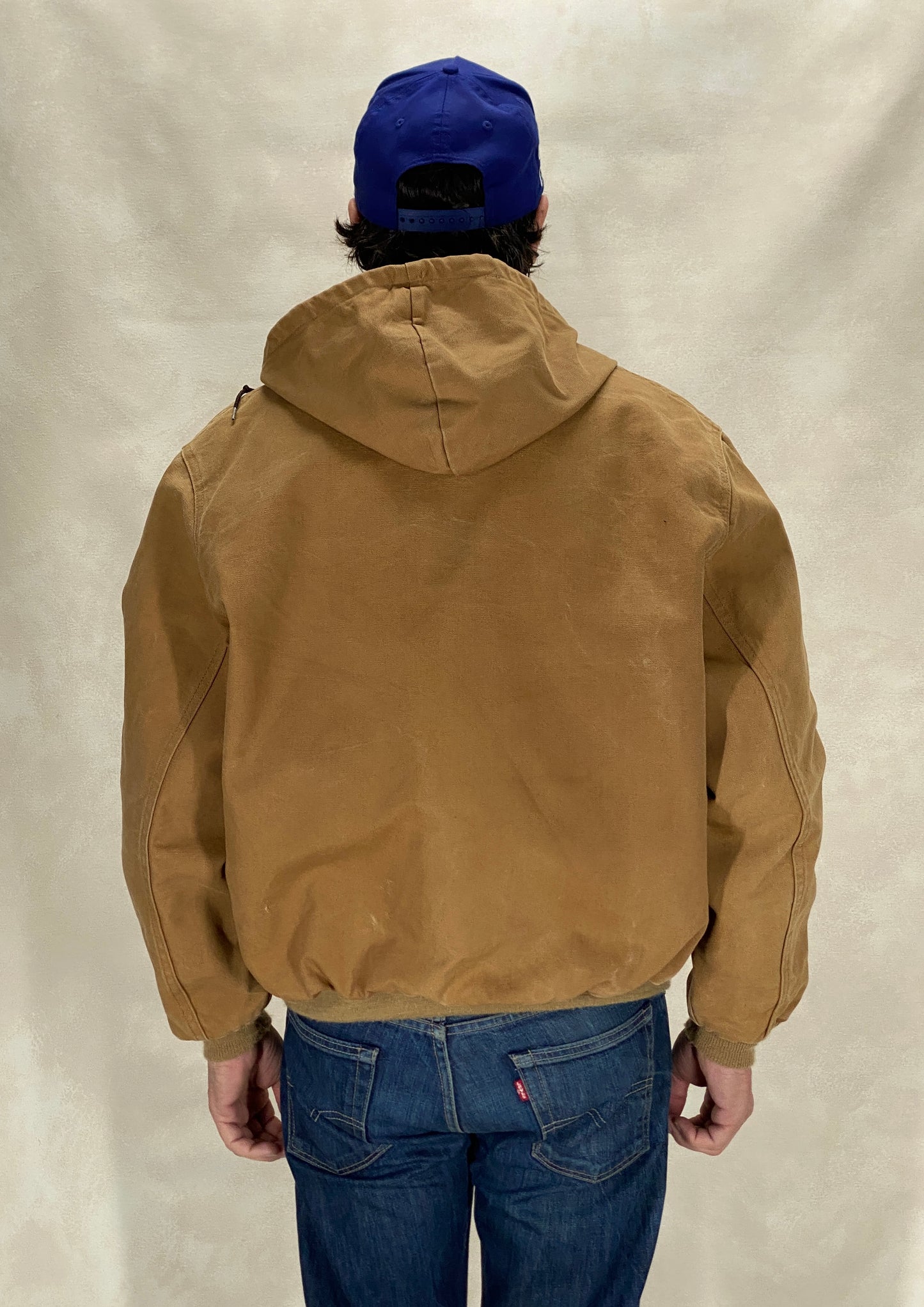 Size X Large. 90s Vintage hooded Carhartt jacket Made in USA