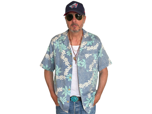 XL. Vintage 80s Hawaiian cotton shirt
