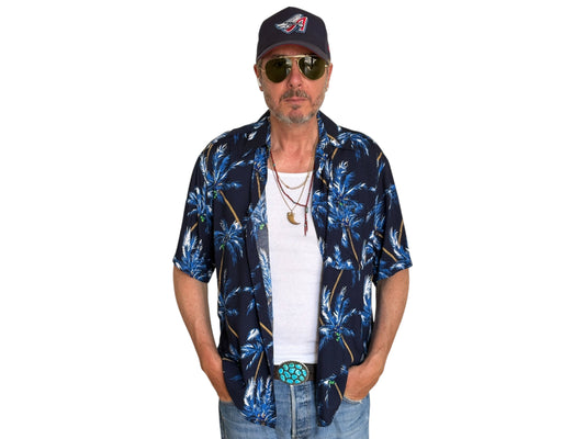 Vintage 90s Hawaiian Rayon Shirt by Puritan | Size Medium