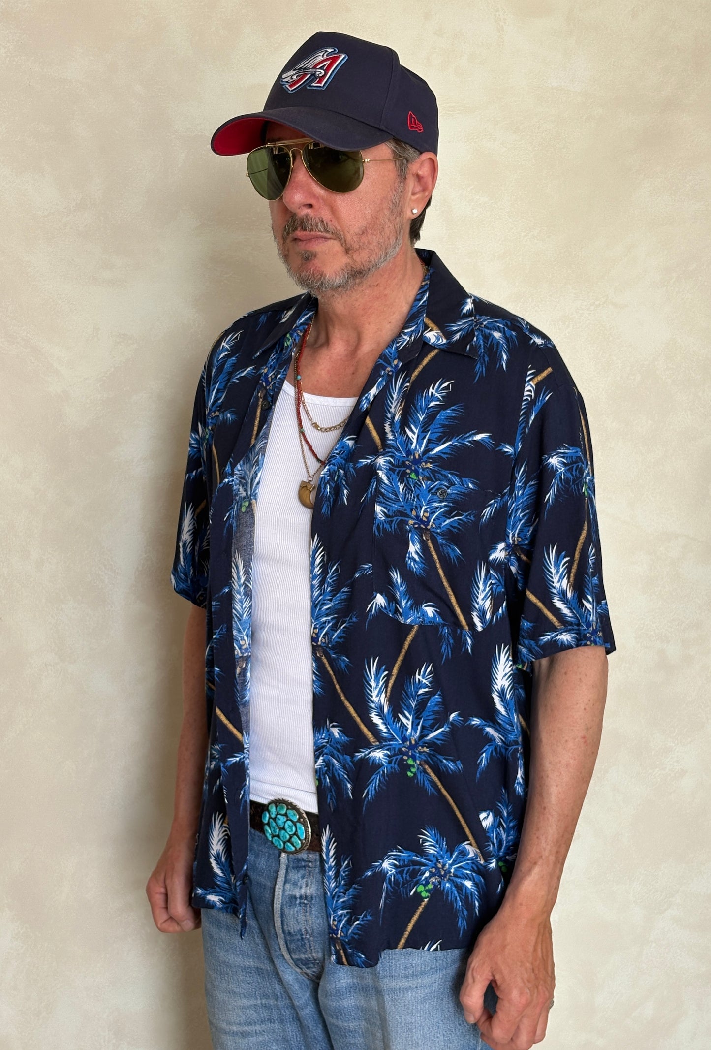 Vintage 90s Hawaiian Rayon Shirt by Puritan | Size Medium