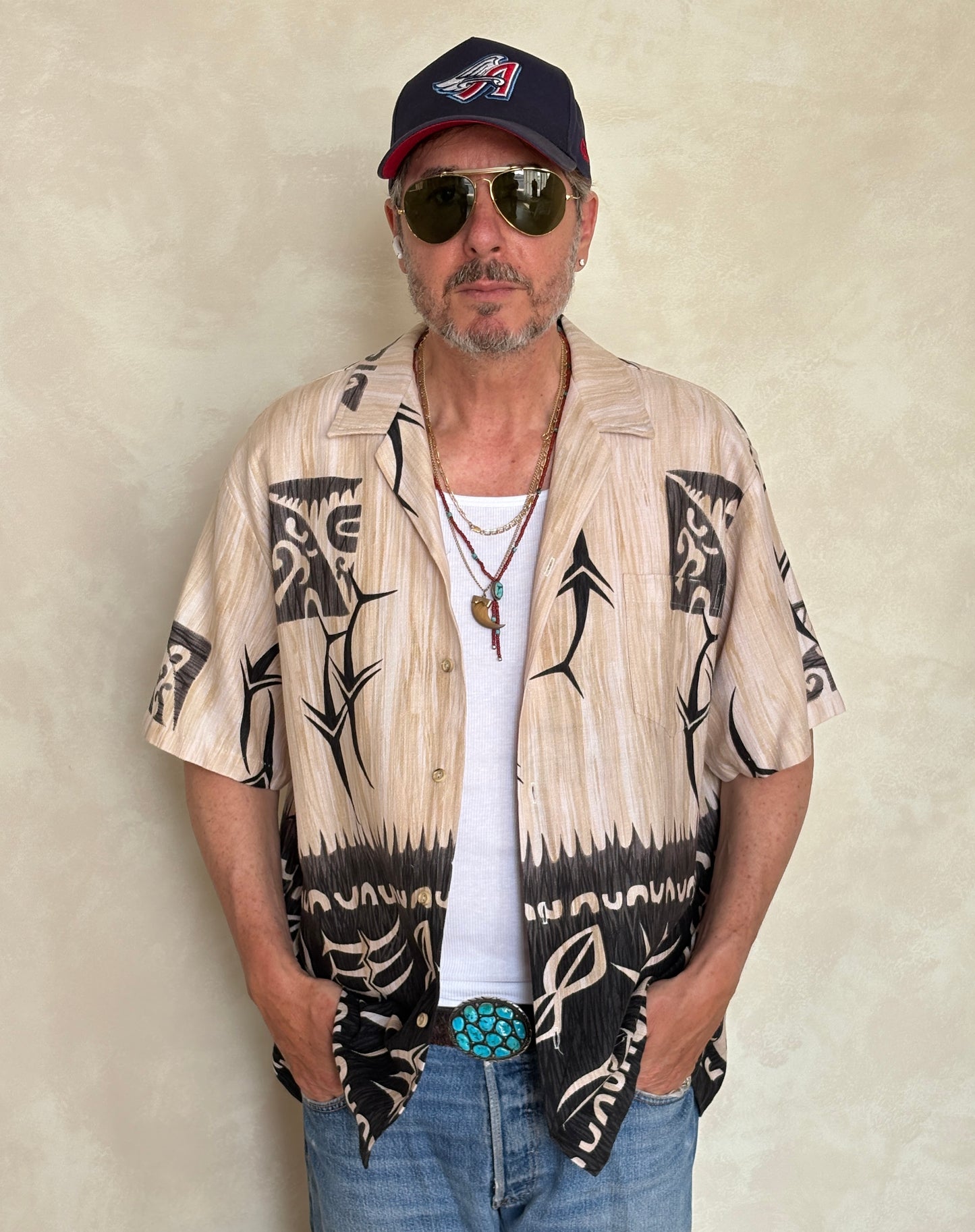 XL. Vintage 80s Hawaiian cotton shirt