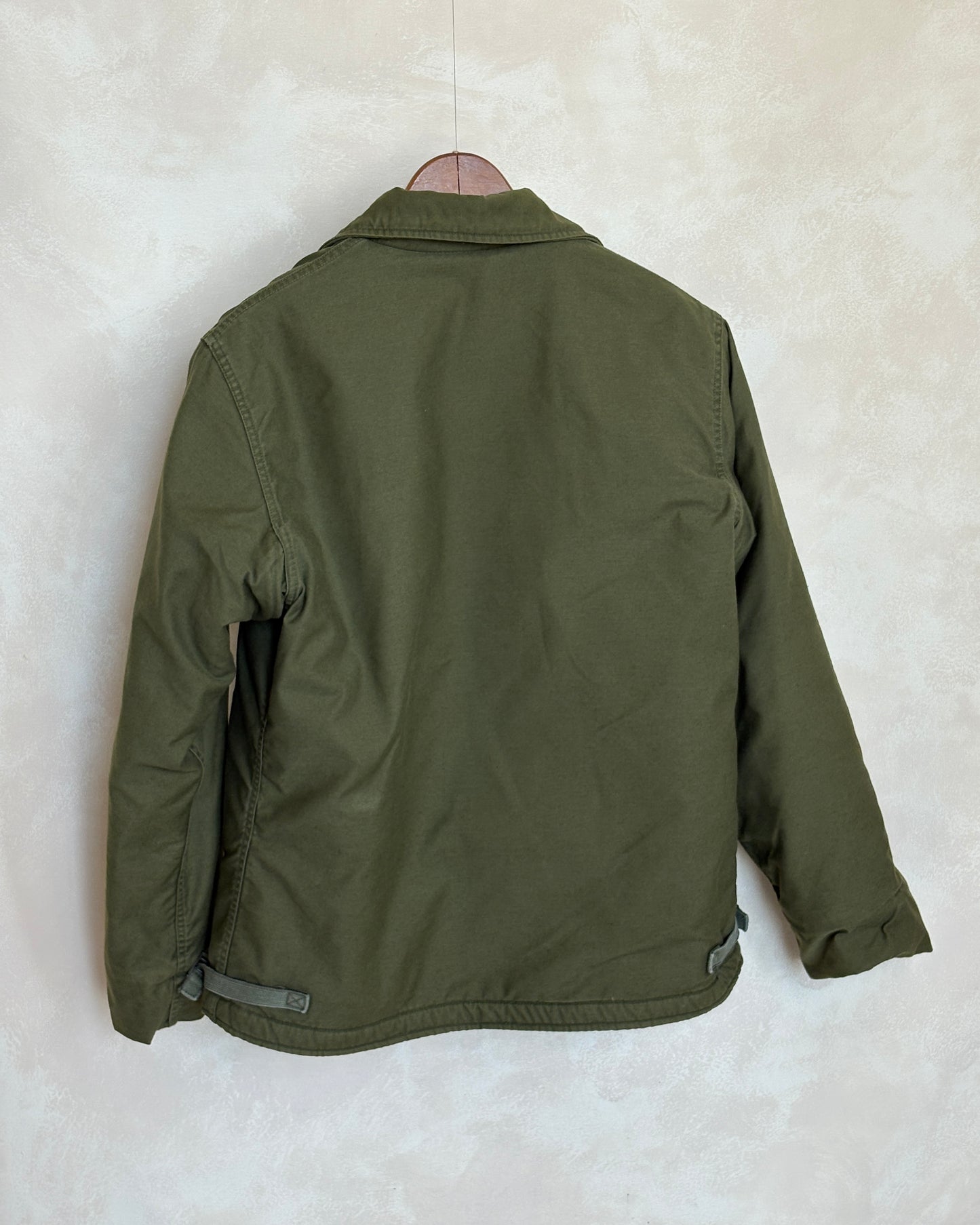 Large. Authentic Vintage 1973 A2 US Navy deck jacket. USN
