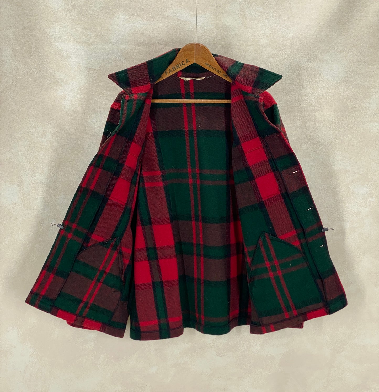 Size Large. Vintage L.L. Bean Wool Plaid Jacket – 4 Pockets – Made in USA