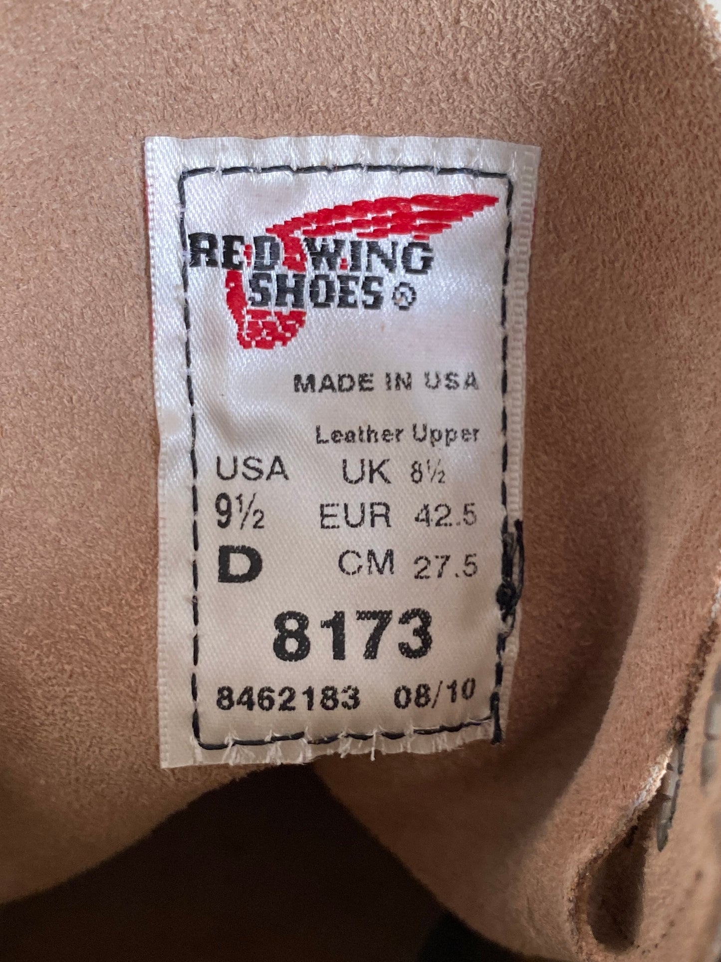 Size 9.5 D Red Wing Heritage Boots 8173 Made in USA ( Second )