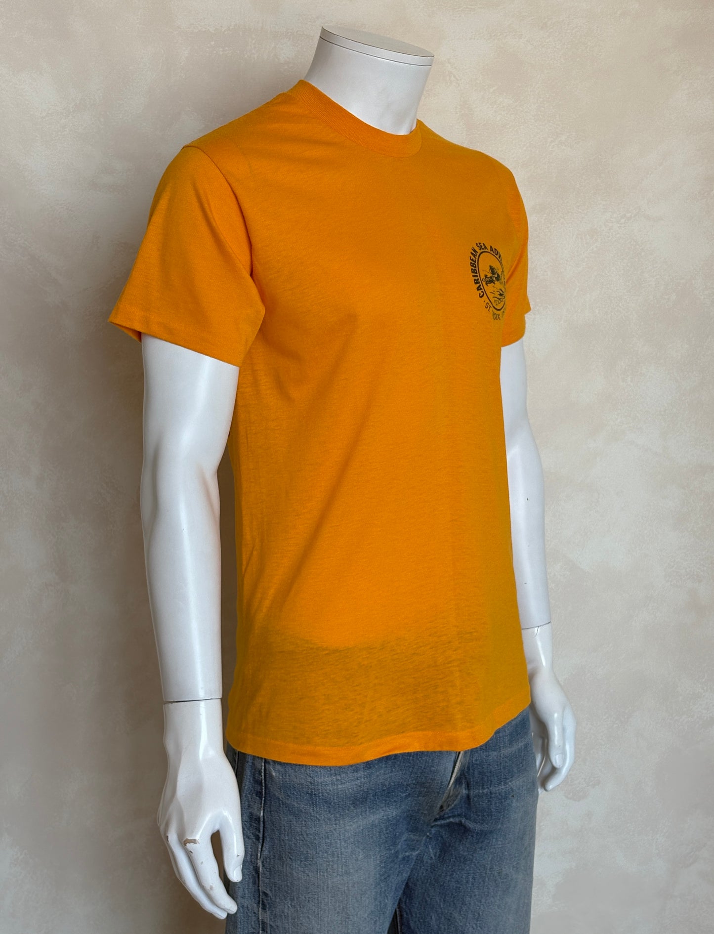 Vintage 83s Dive Caribbean Sea Adventures T-Shirt St. Croix USVI Scuba Tee .size L