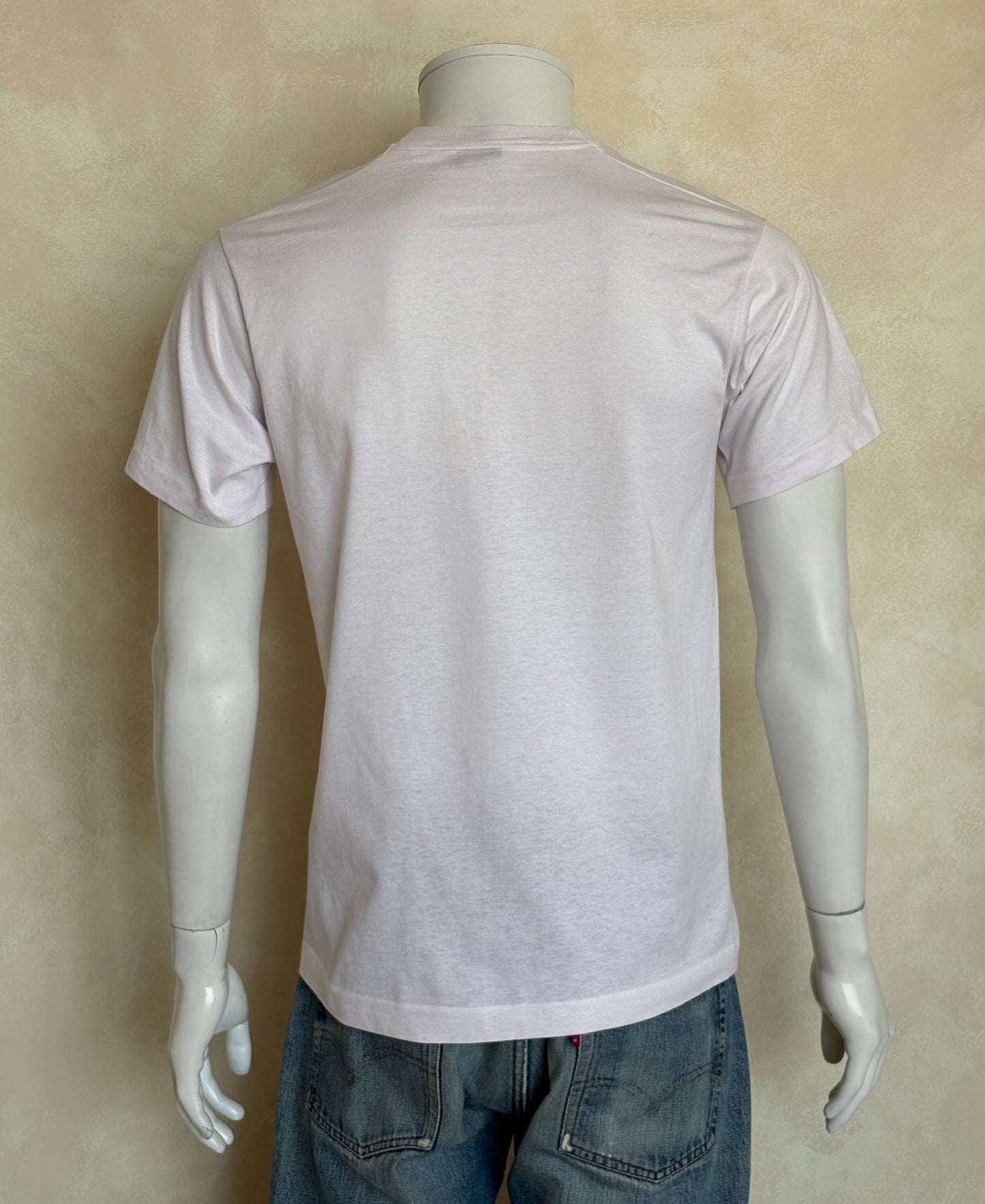 Vintage 80s Corvette T-Shirt — Classic American Sports Car Graphic Tee — Chevrolet Licensed — White Single Stitch USA Made — Size M
