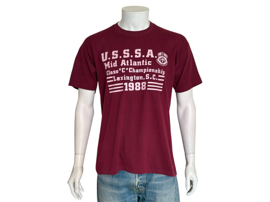 Vintage 1988 U.S.S.S.A. Softball Tee from the Mid Atlantic Championship – Made in USA, XL T shirt
