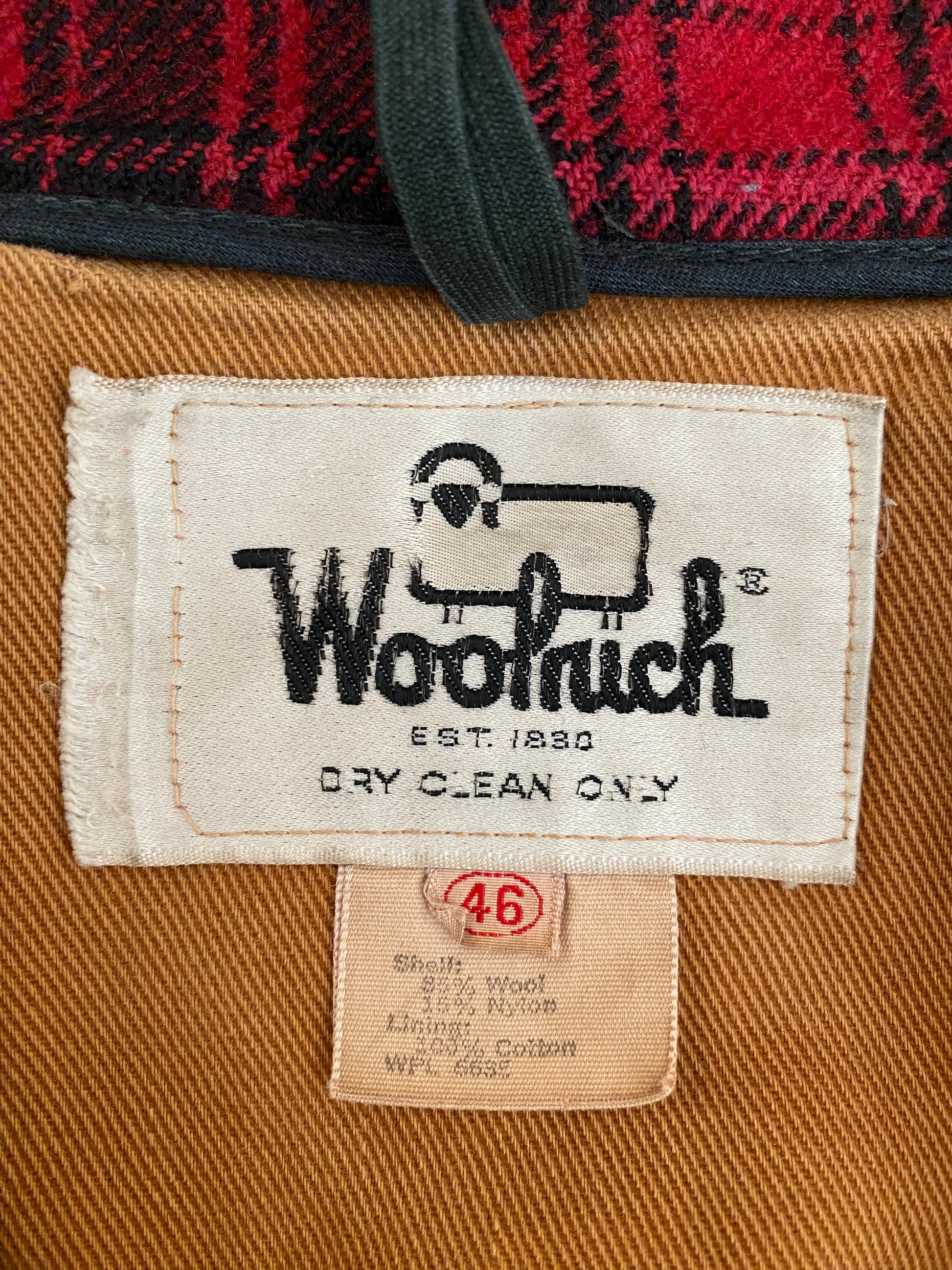 Vintage 60s Woolrich Plaid Wool Hunting Jacket Size 46 (56 Euro) | Classic Outdoor Apparel