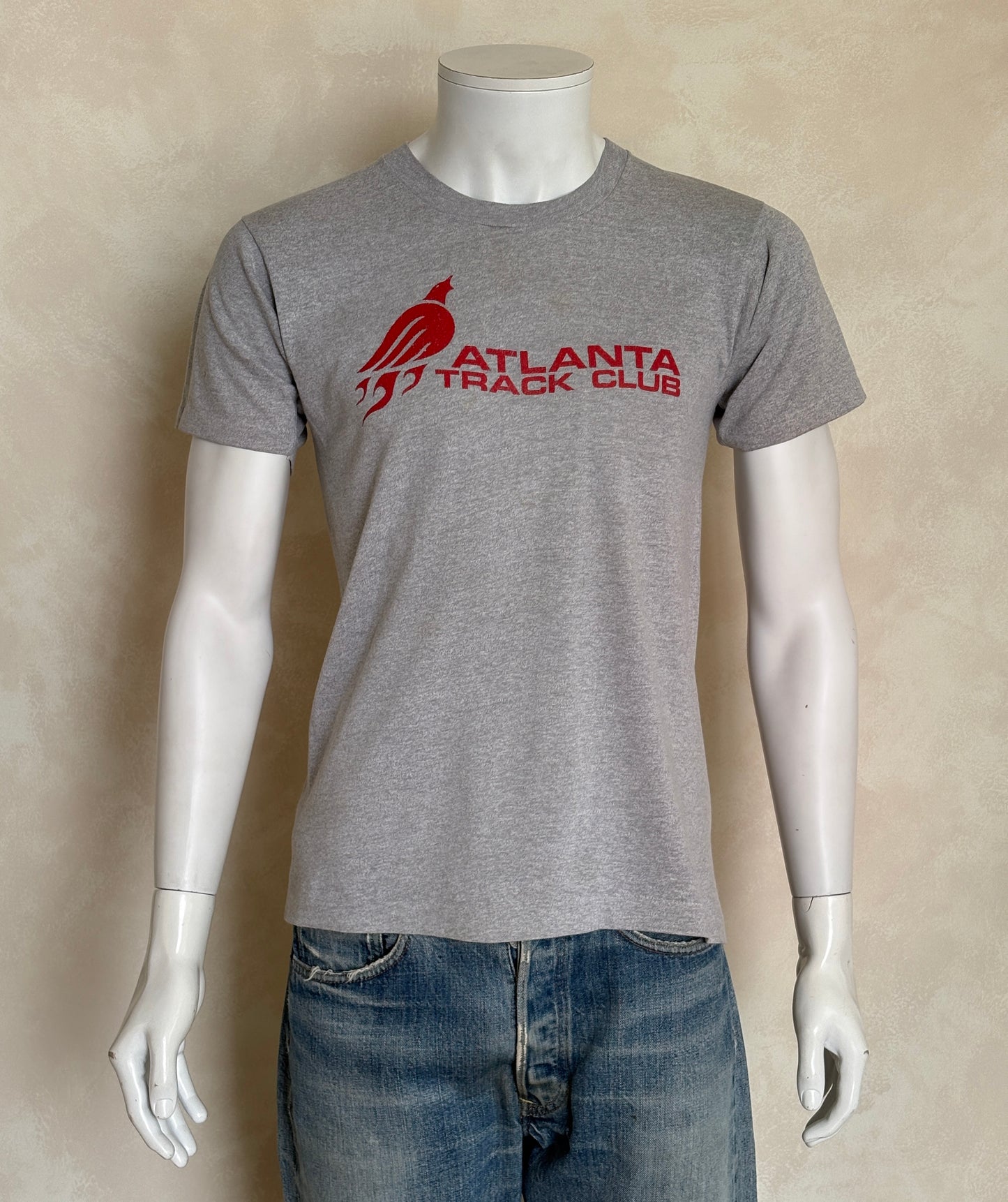 Vintage Atlanta Track Club tee – sleek athletic style from a legendary running scene. Large