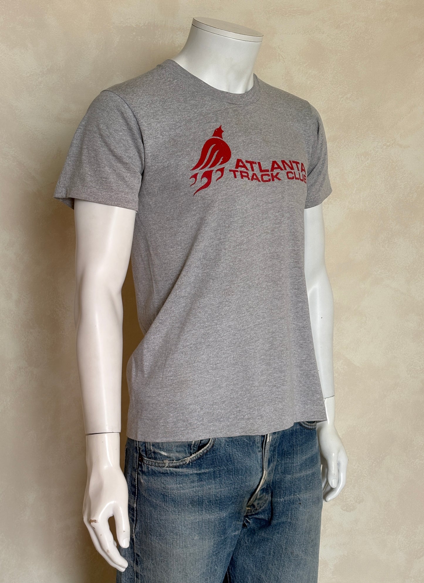 Vintage Atlanta Track Club tee – sleek athletic style from a legendary running scene. Large