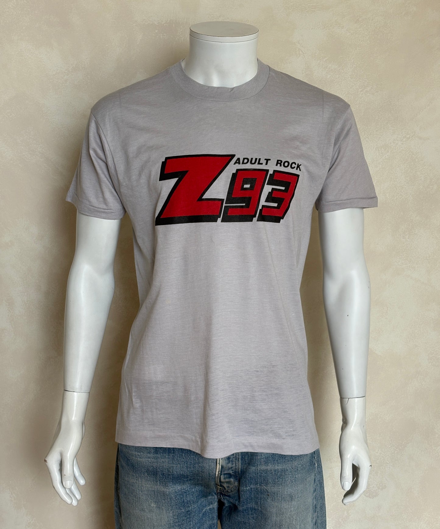 Vintage Z93 Adult Rock radio t-shirt – classic 80s music promo tee, USA made.
