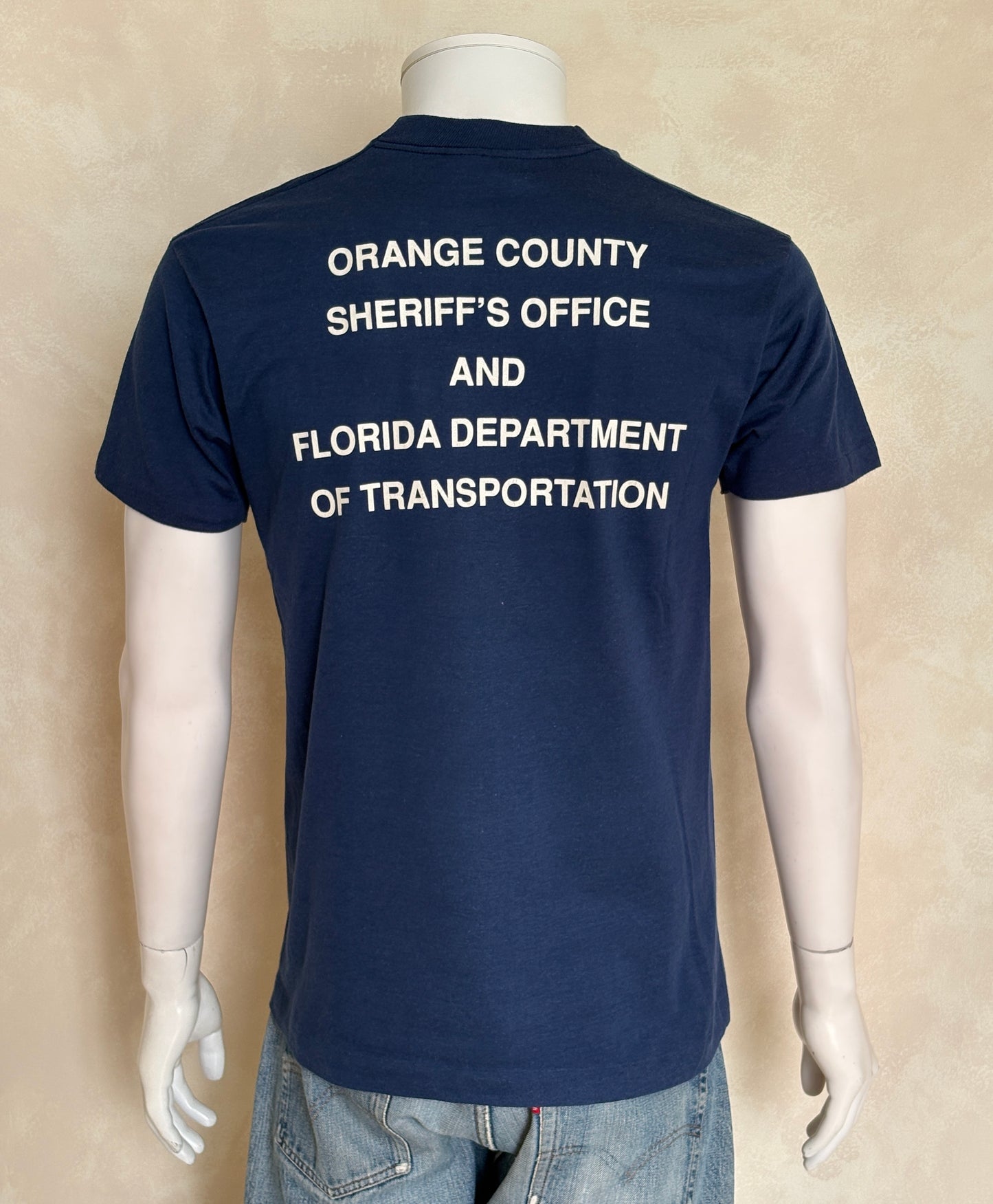 Vintage 80s “Buckle That Belt” Crash Test Dummies Tee – Florida Dept. of Transportation.  Made in USA. L
